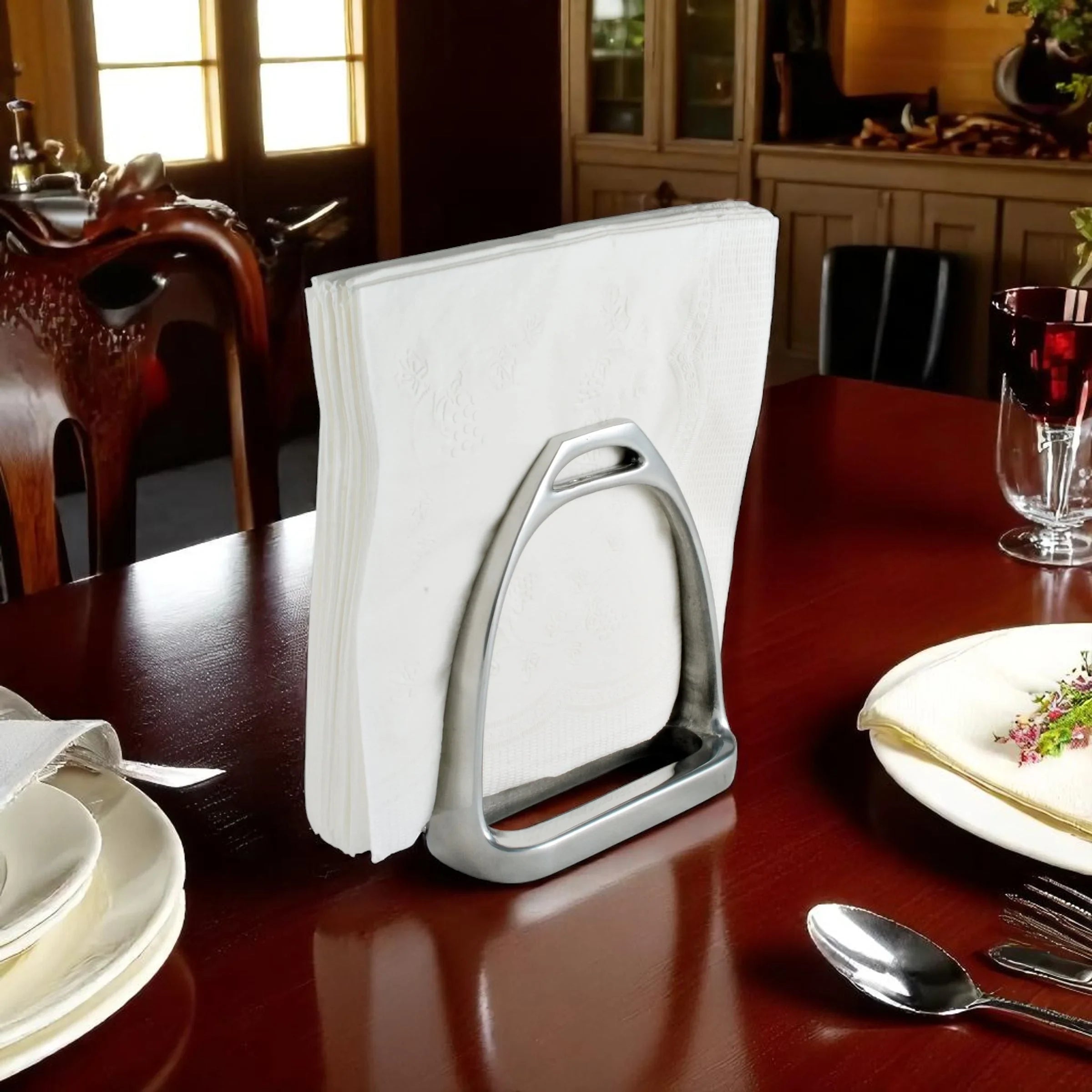 Equestrian Stirrup Napkin Holder