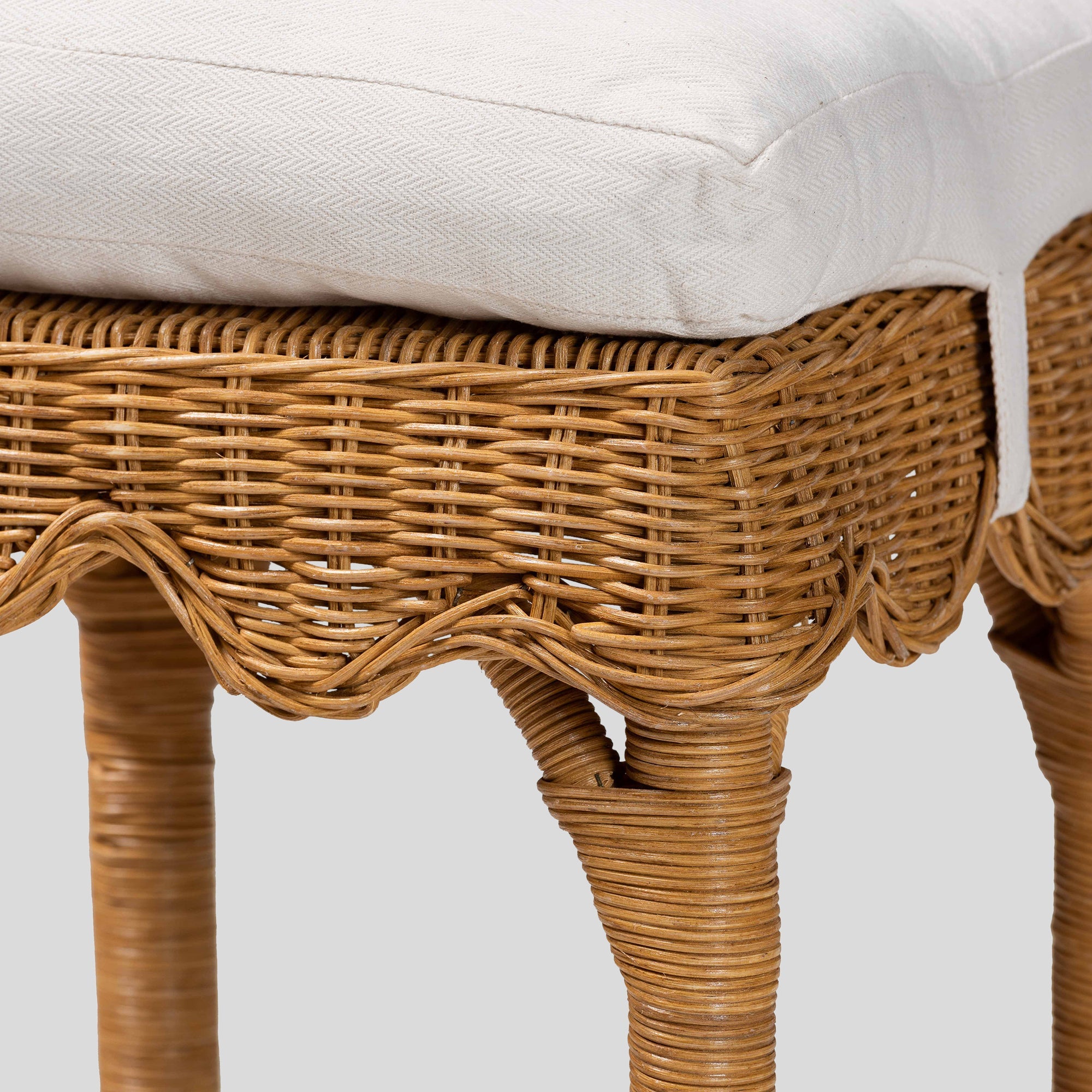 Walter Rattan Bar Stool
