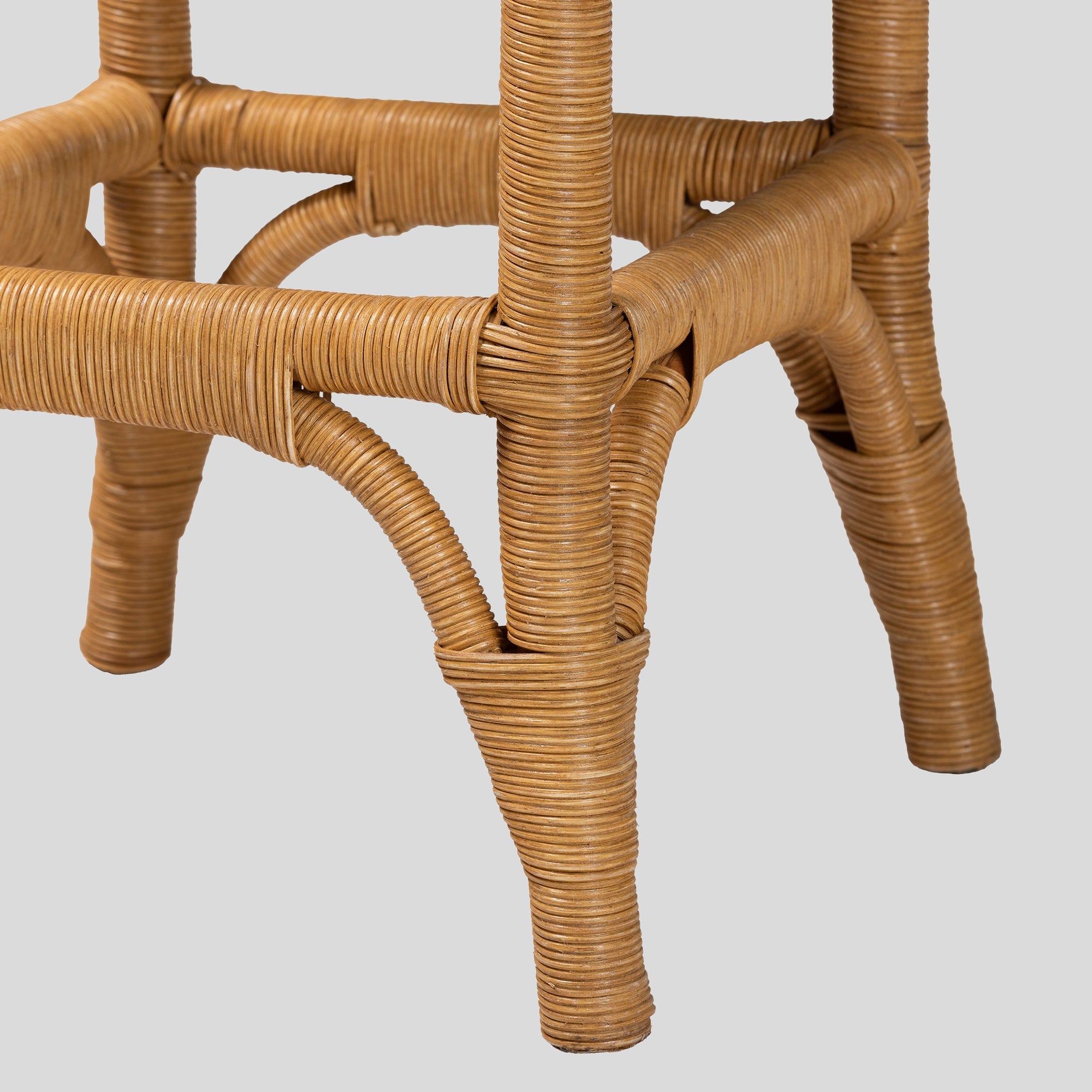 Walter Rattan Bar Stool