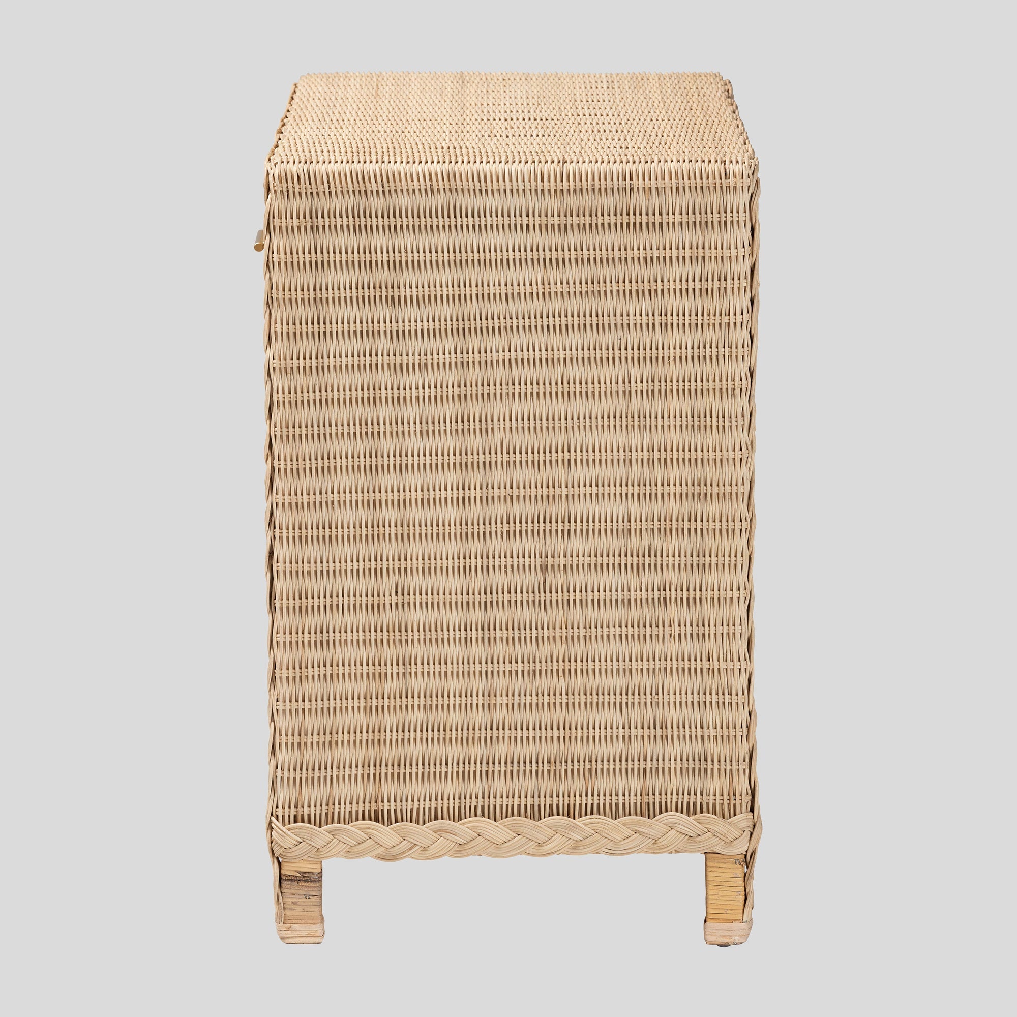 Kaity Rattan 2-Drawer Console Table