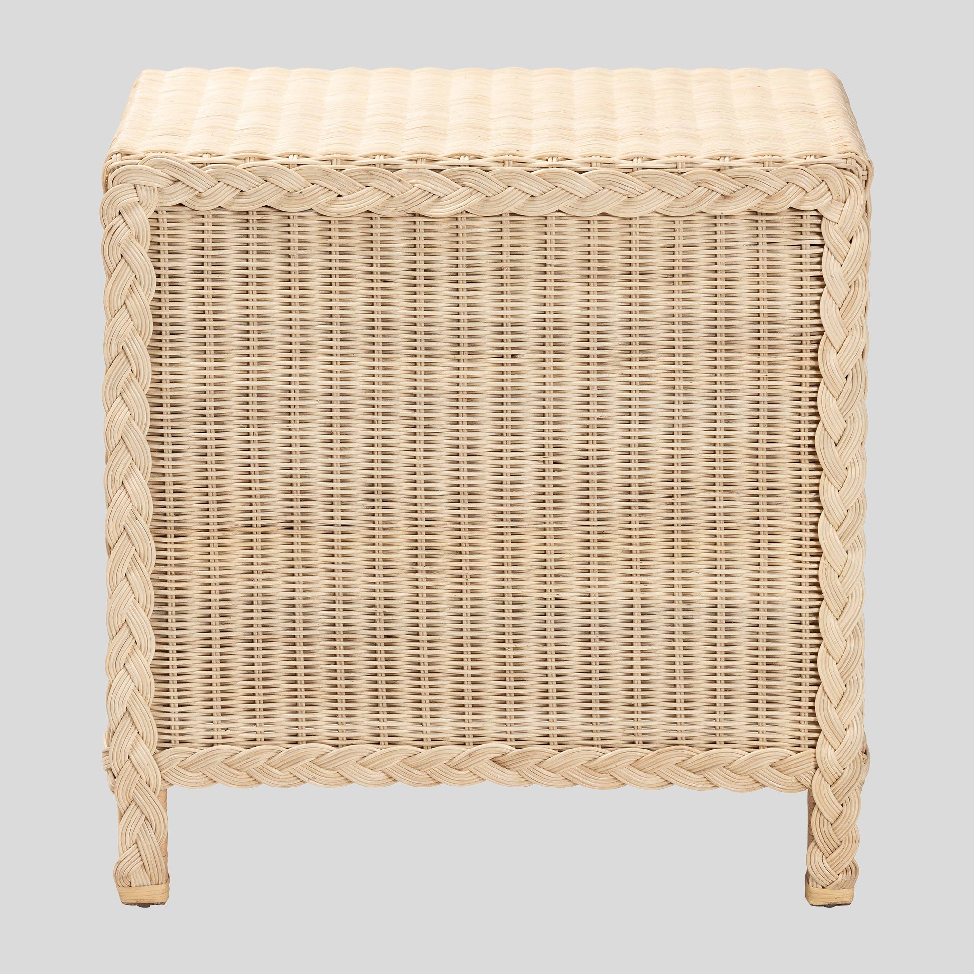 Kaity Rattan 3-Drawer Nightstand