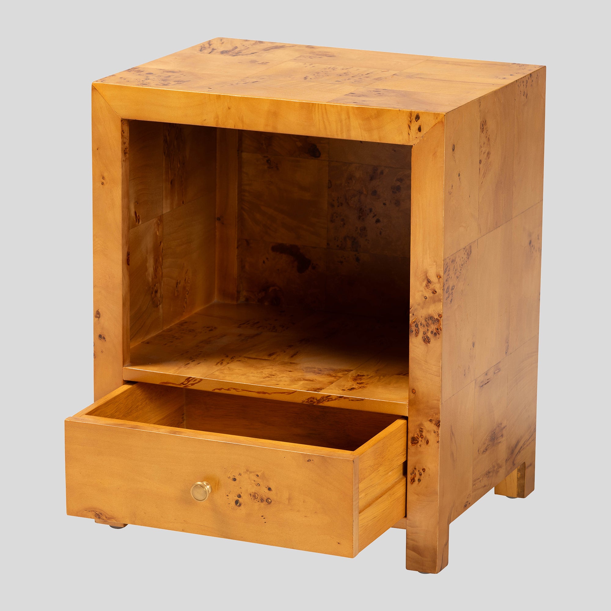 Audrey Wood 1-Drawer Nightstand