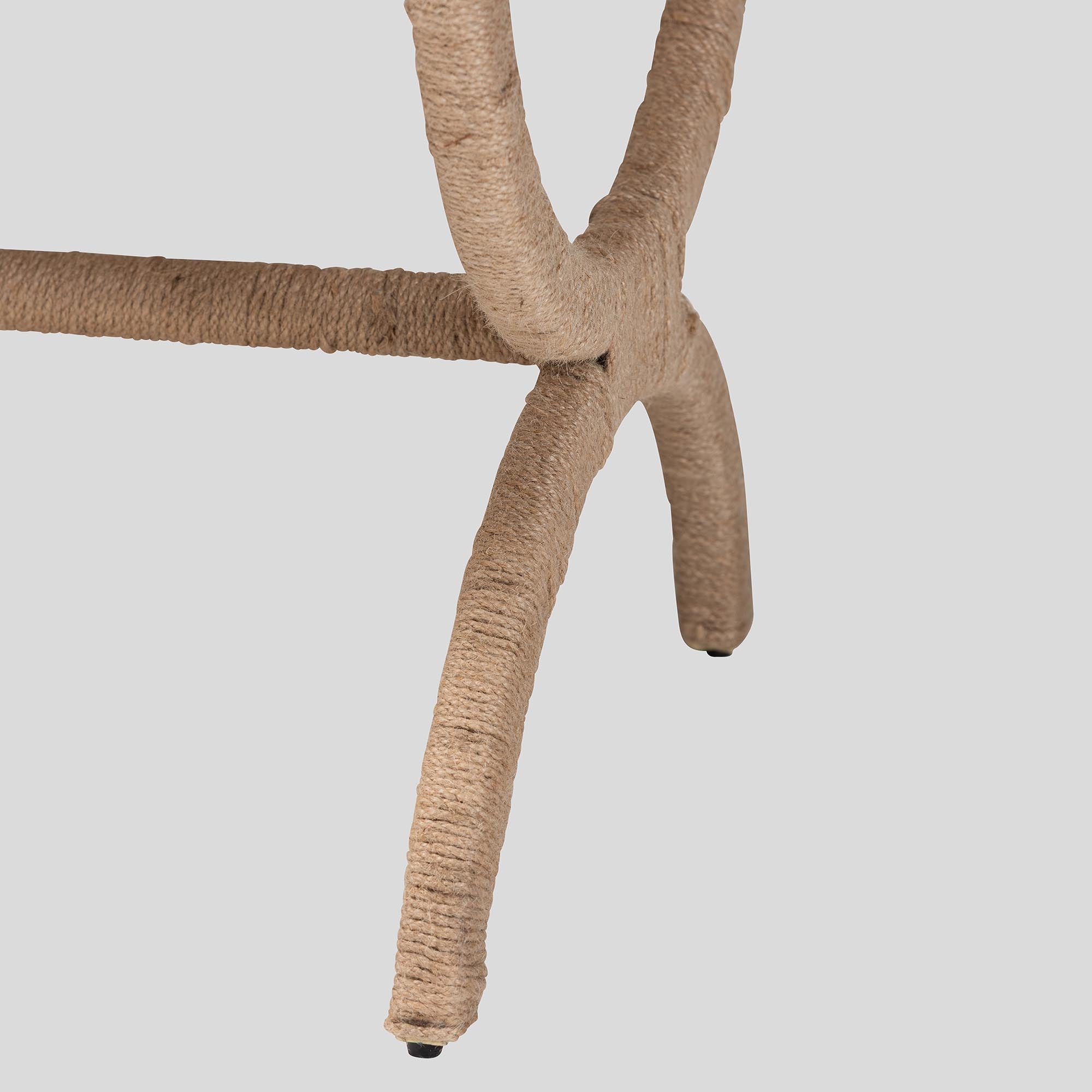 Anya Natural Jute Accent Bench