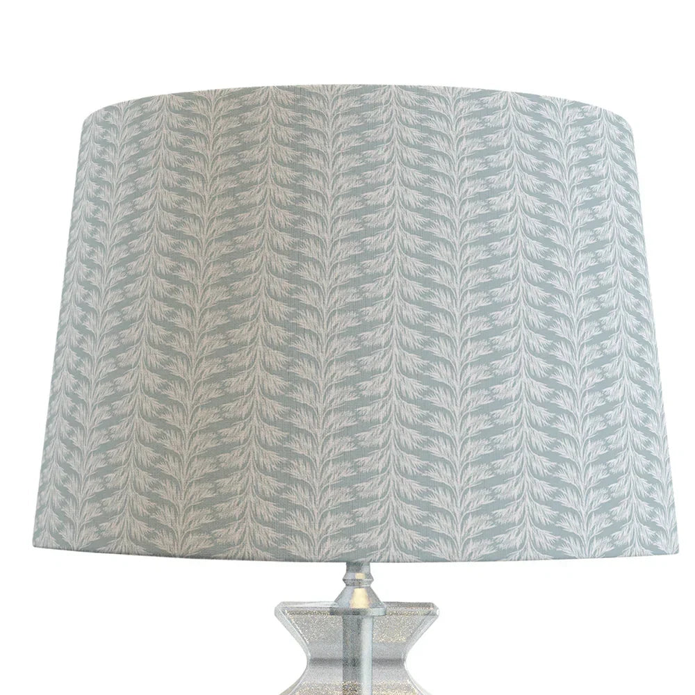 Blue Coastal Lampshade in Sabal Stripe - The Mayfair Hall