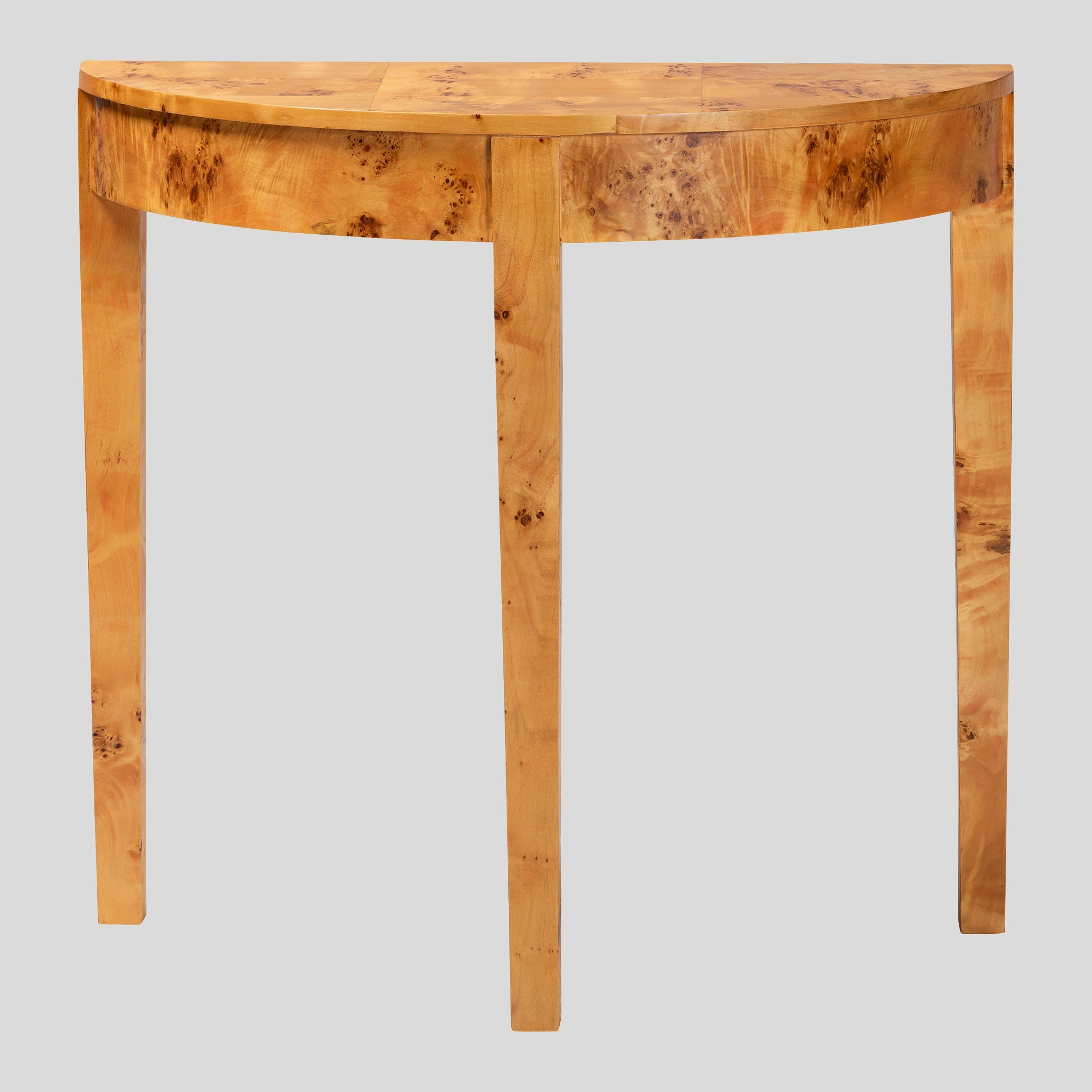 Peyton Burl Wood Console Table