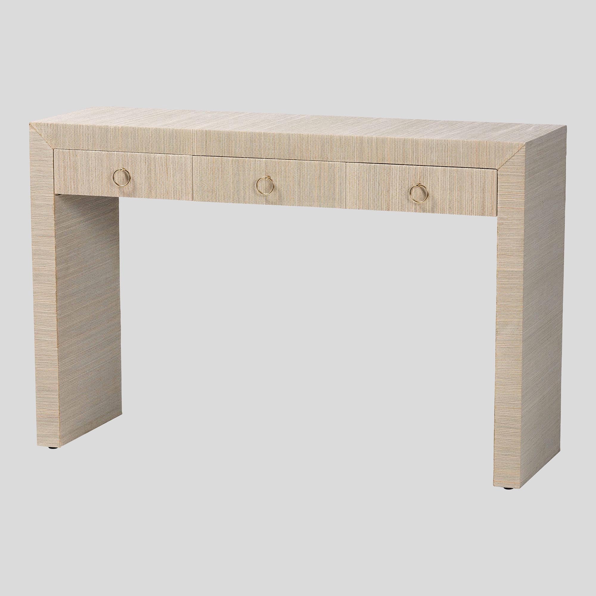 Pope Grasscloth Console Table