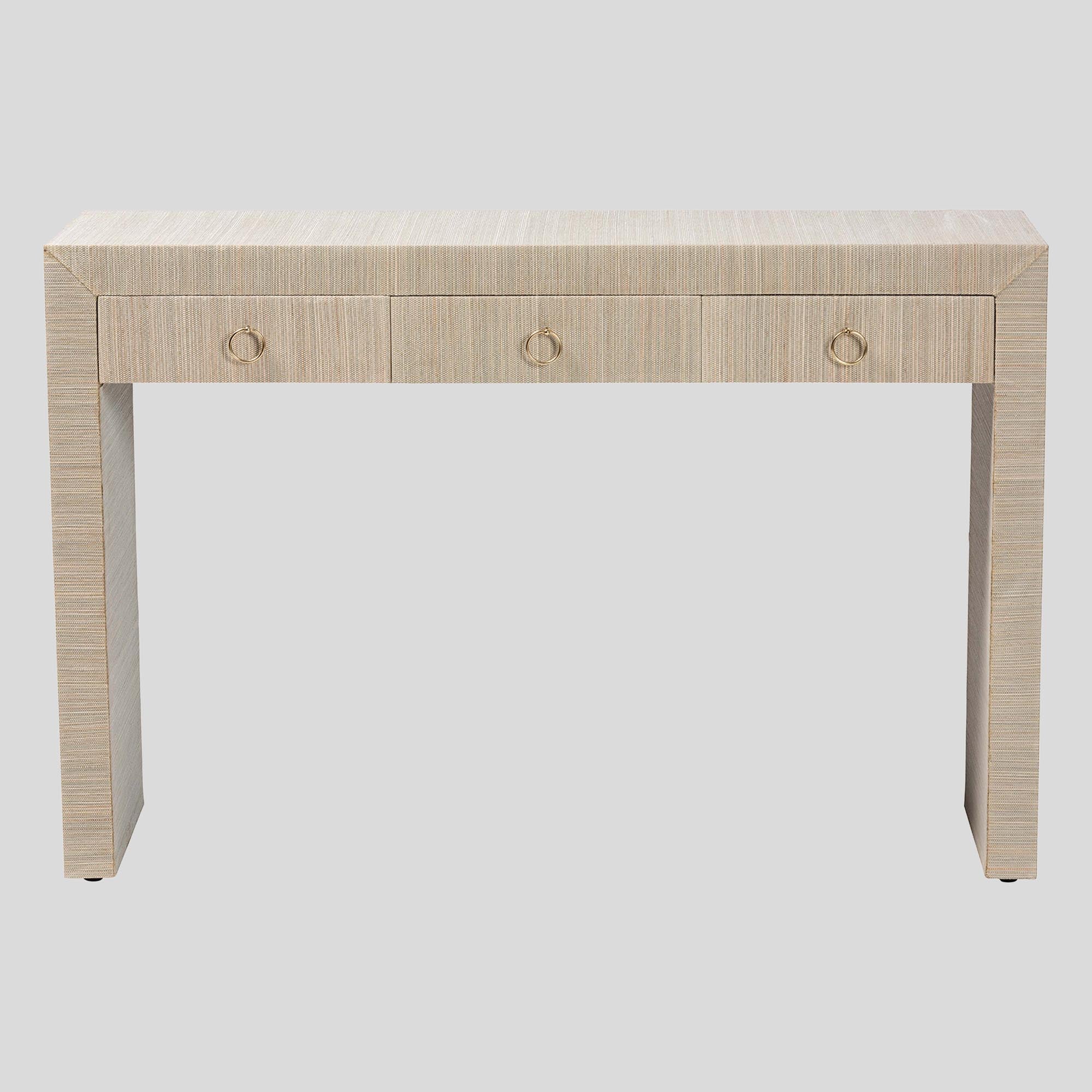 Pope Grasscloth Console Table