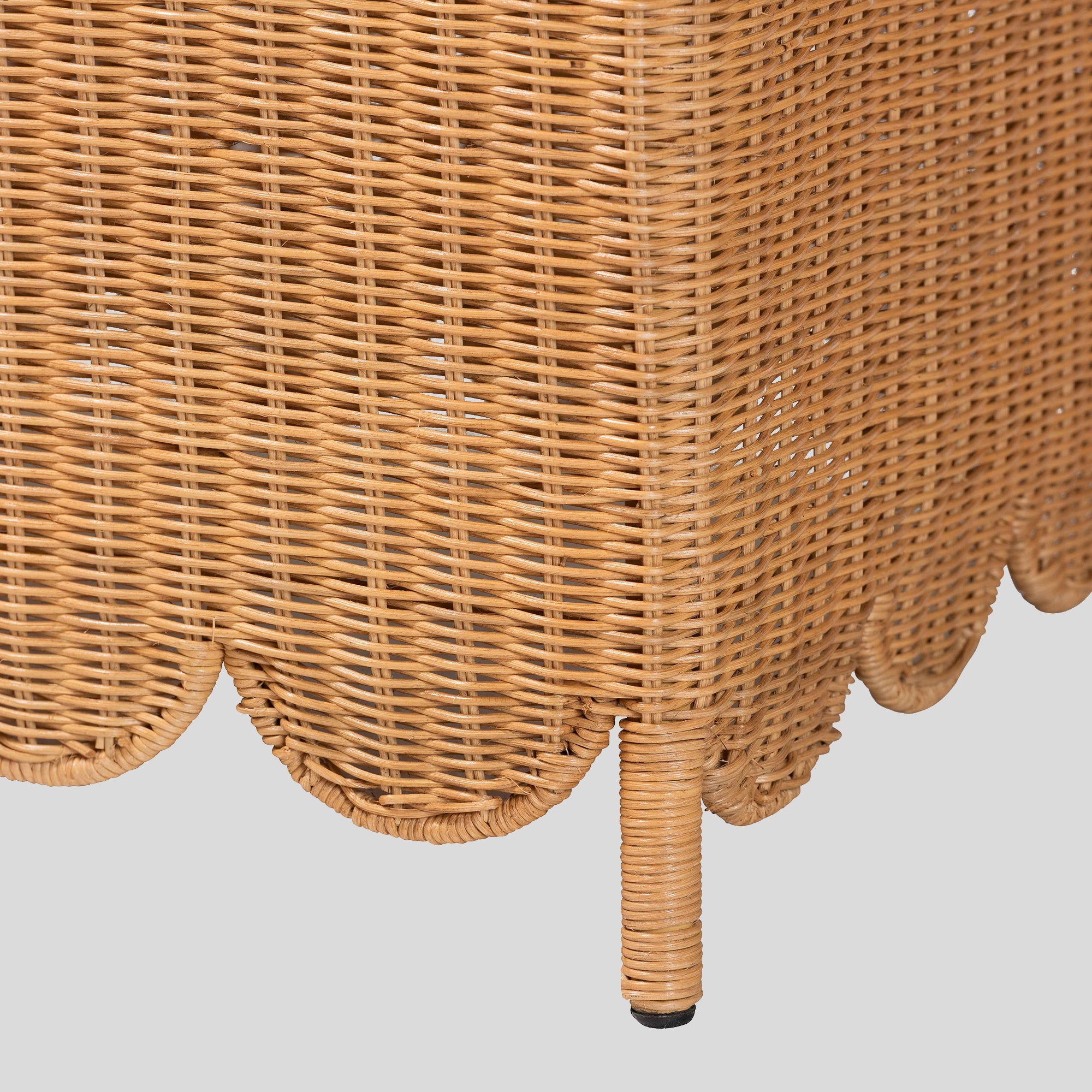 Zander Rattan Ottoman Bench