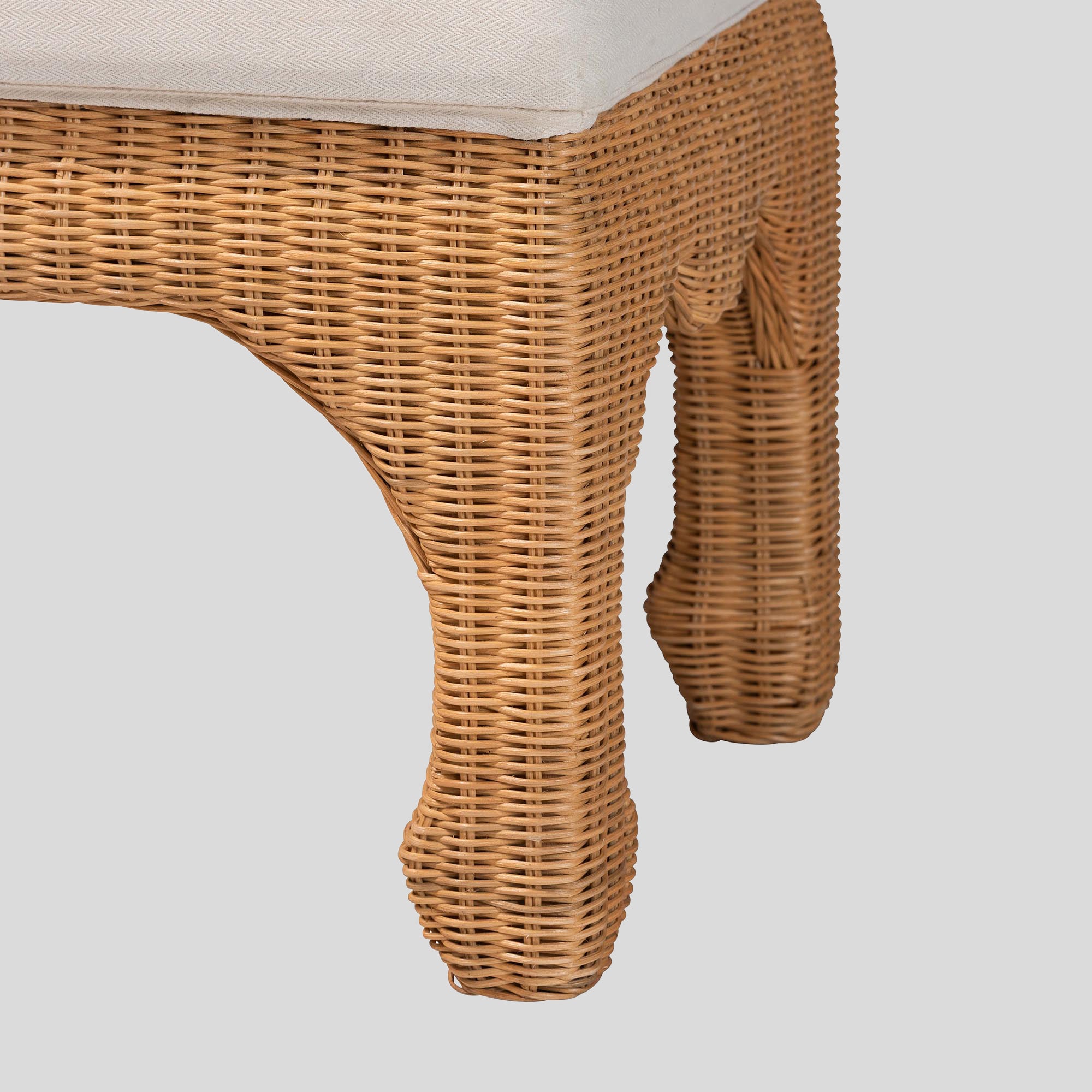 Selene Rattan Bench