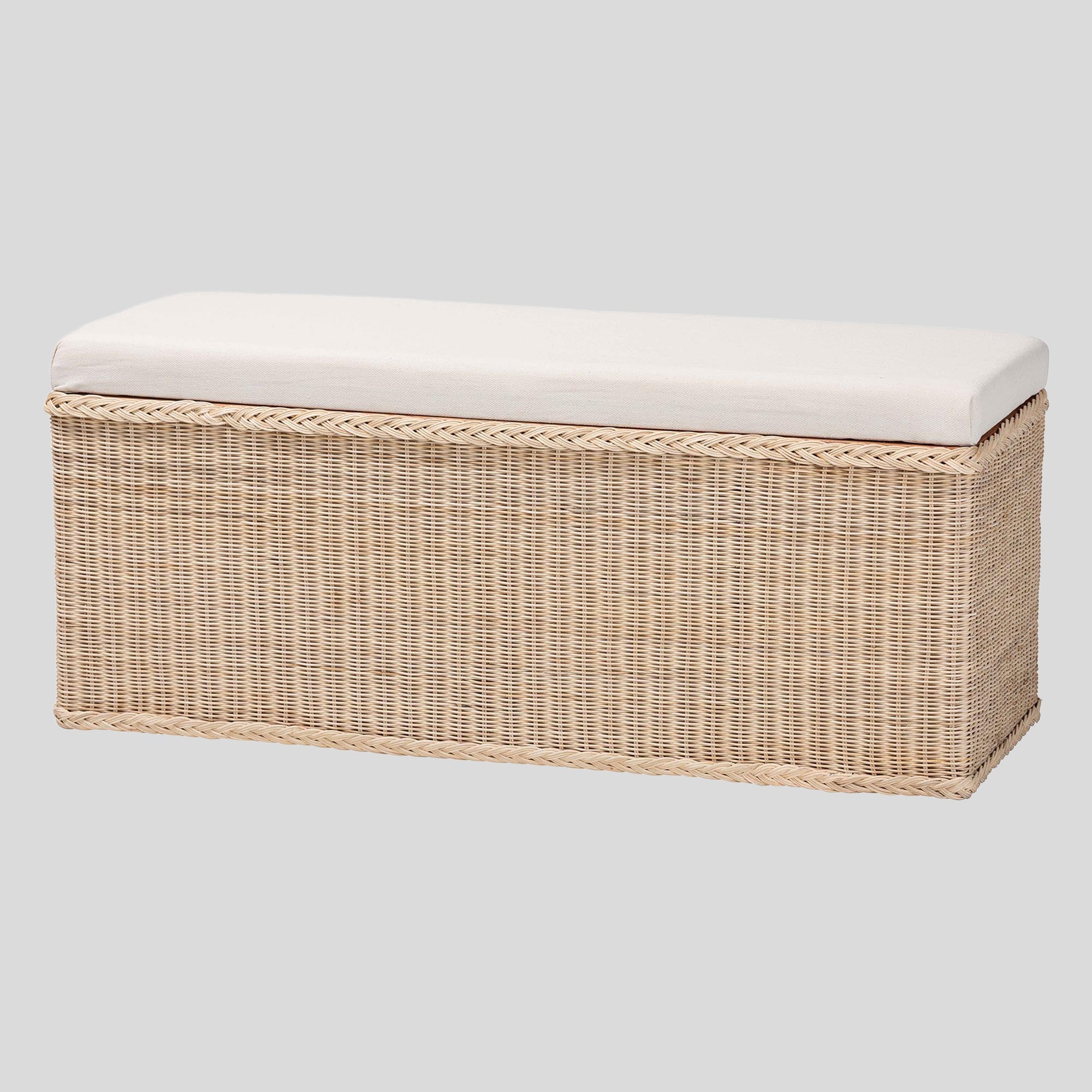 Kaelis Rattan Storage Bench