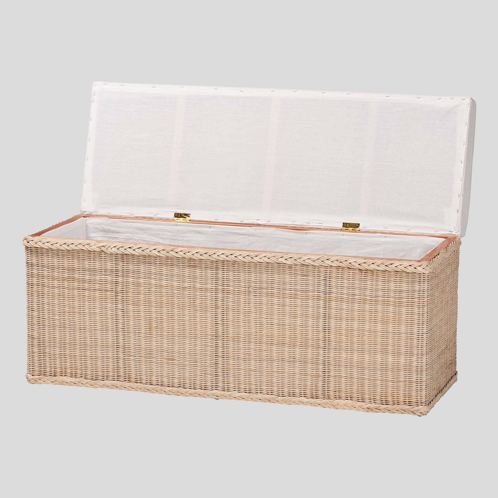 Kaelis Rattan Storage Bench