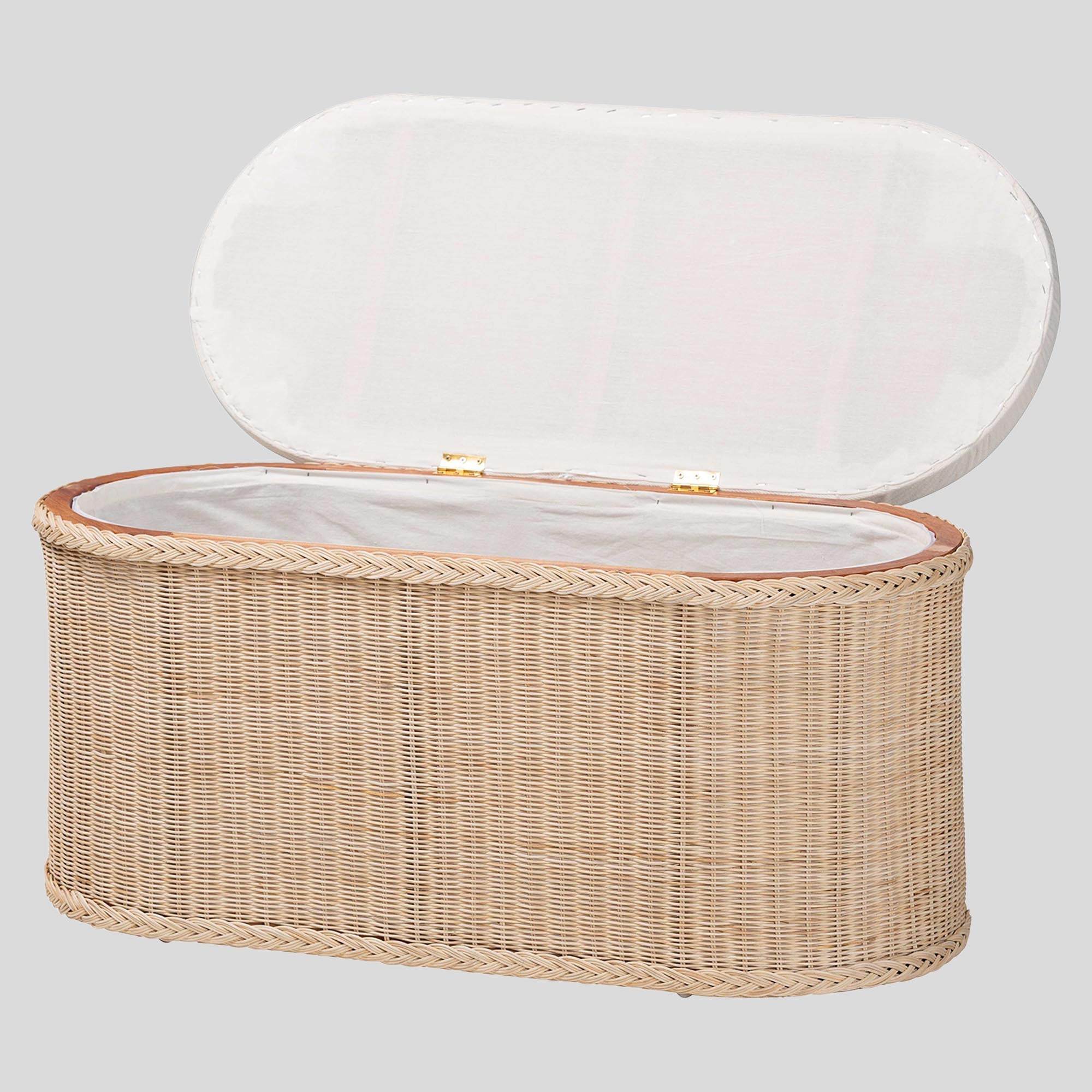 Kaelis Rattan Storage Bench