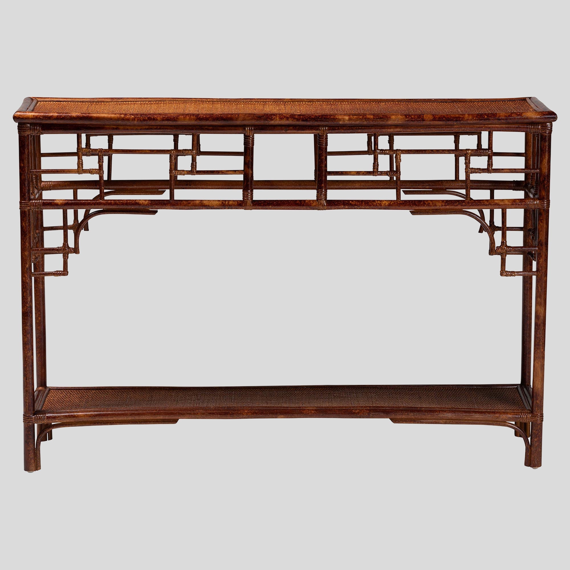 Quinley Rattan Console Table