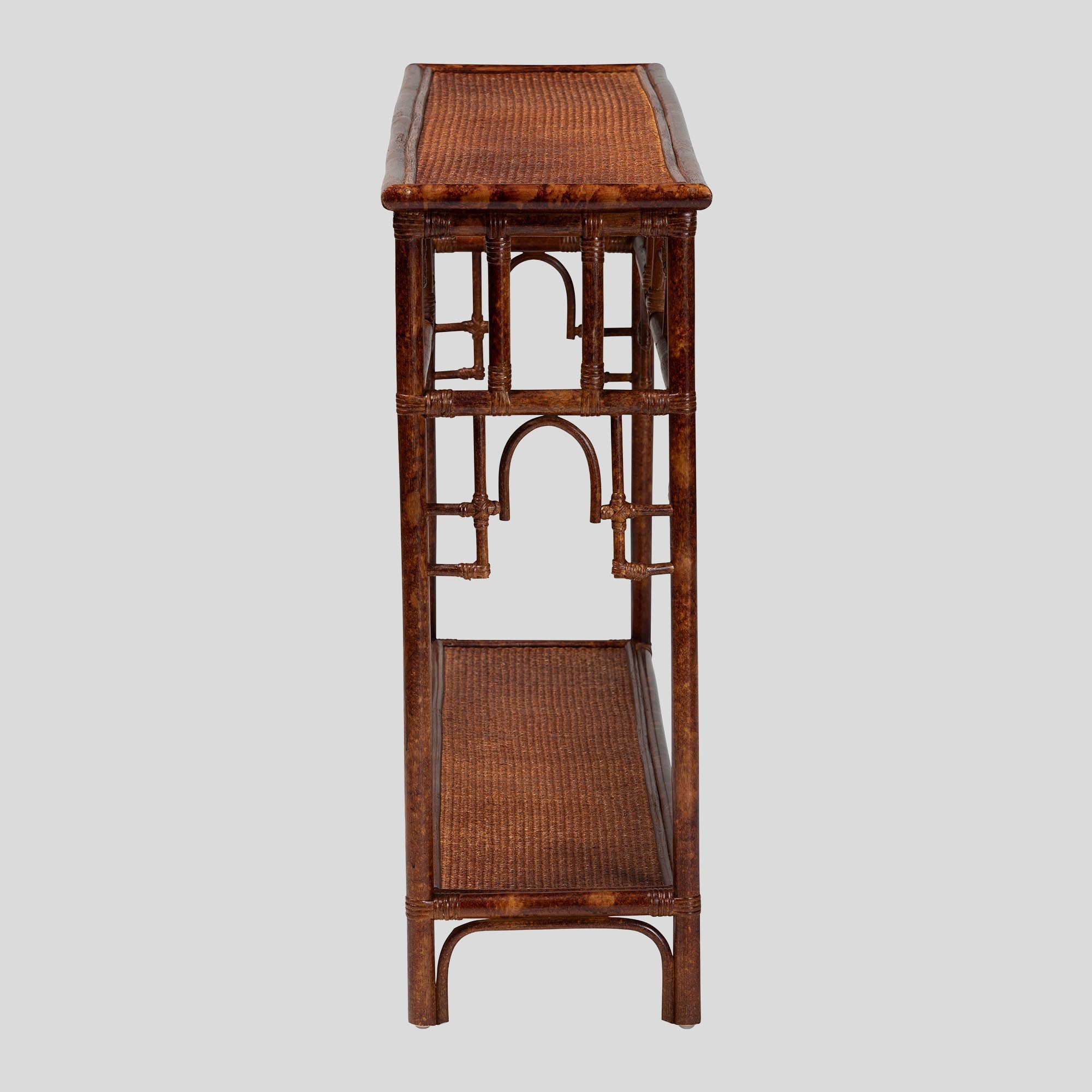 Quinley Rattan Console Table