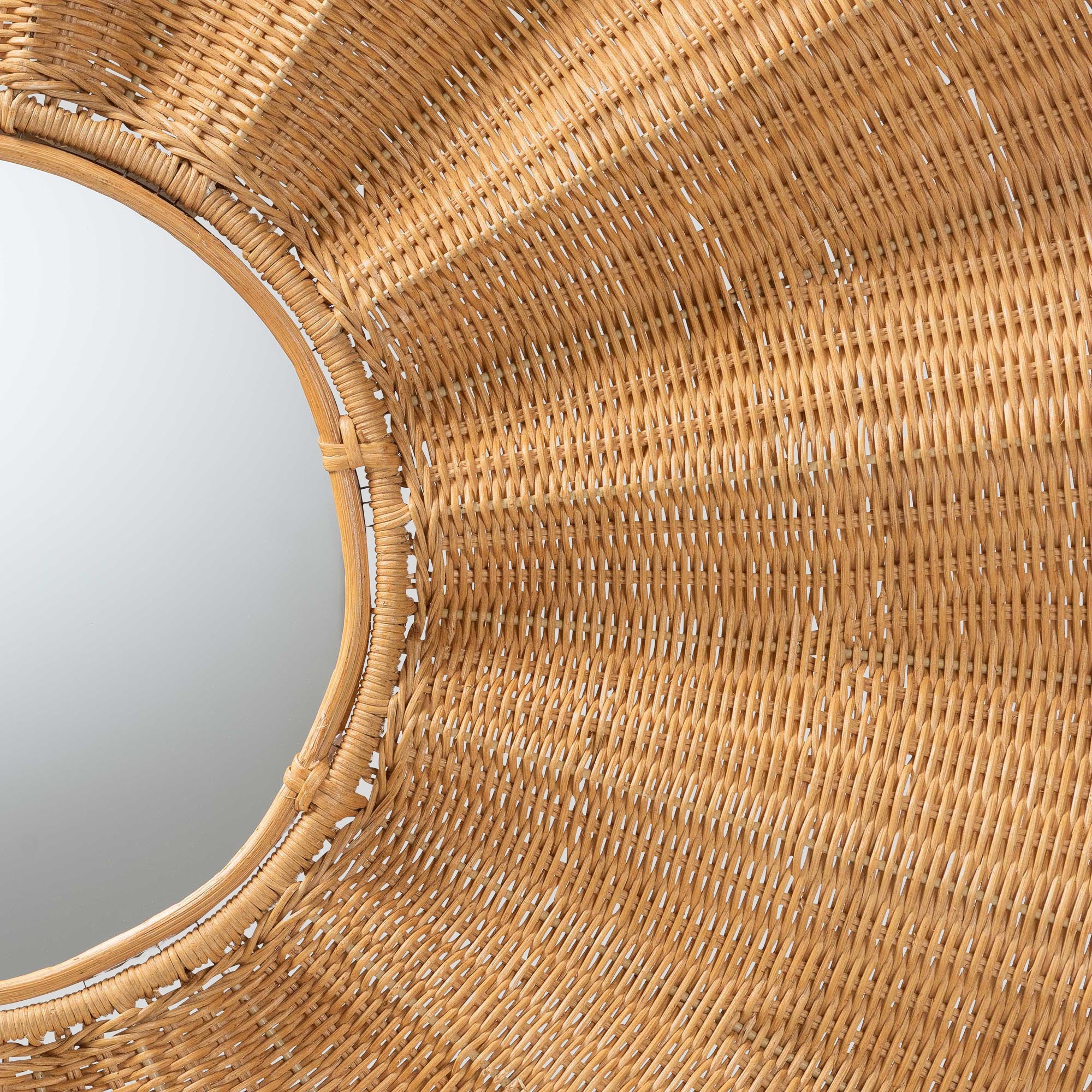 Usman Rattan Wall Mirror