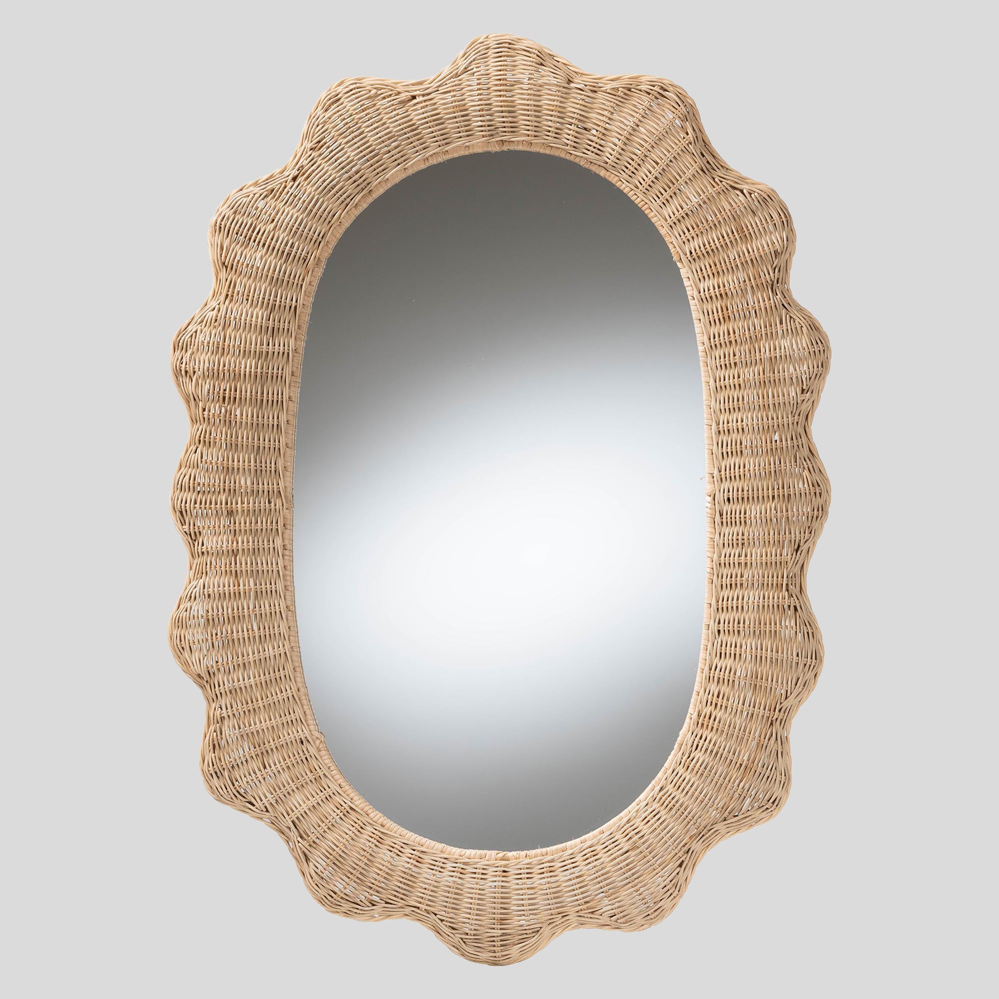 Yunus Rattan Wall Mirror