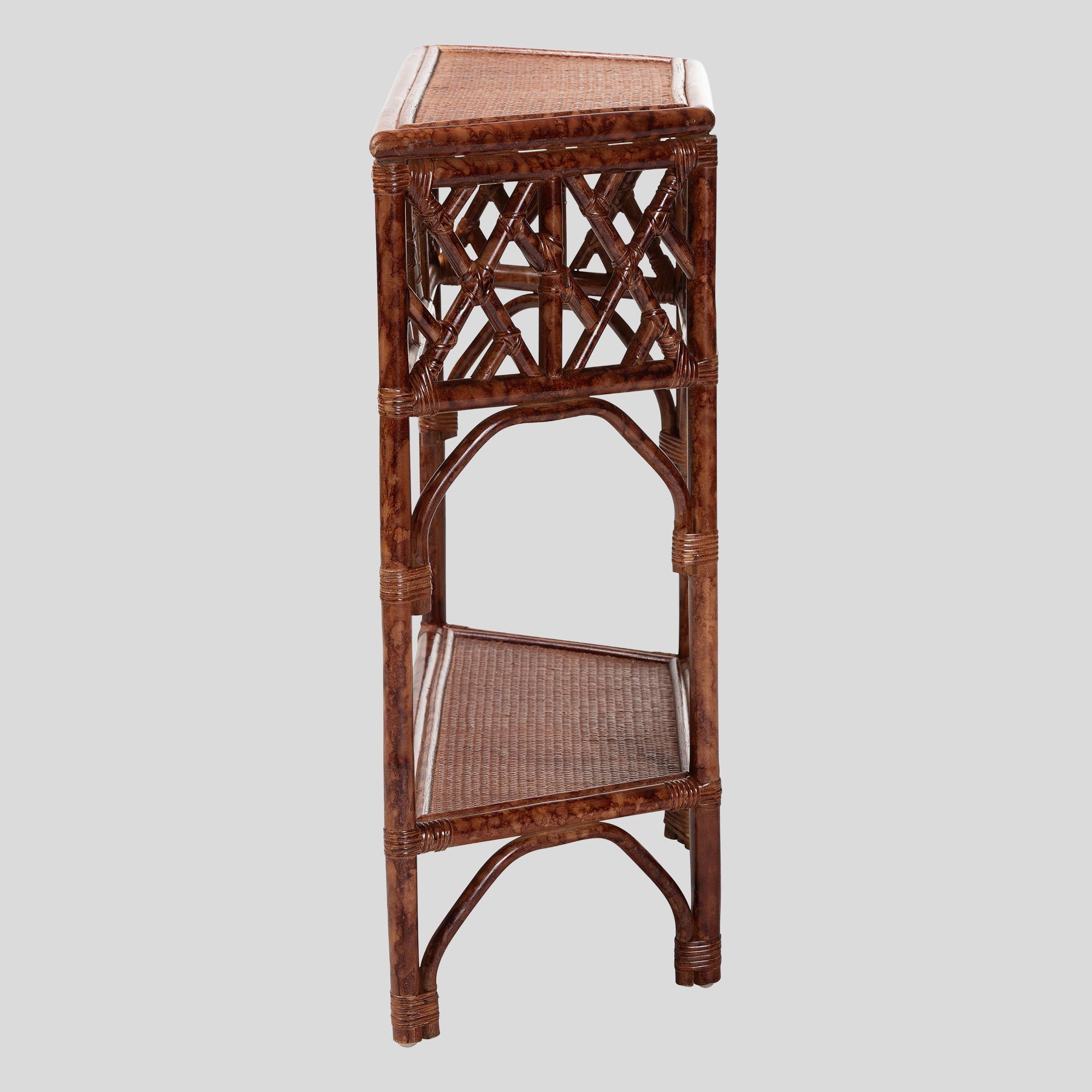 Caius Rattan Console Table