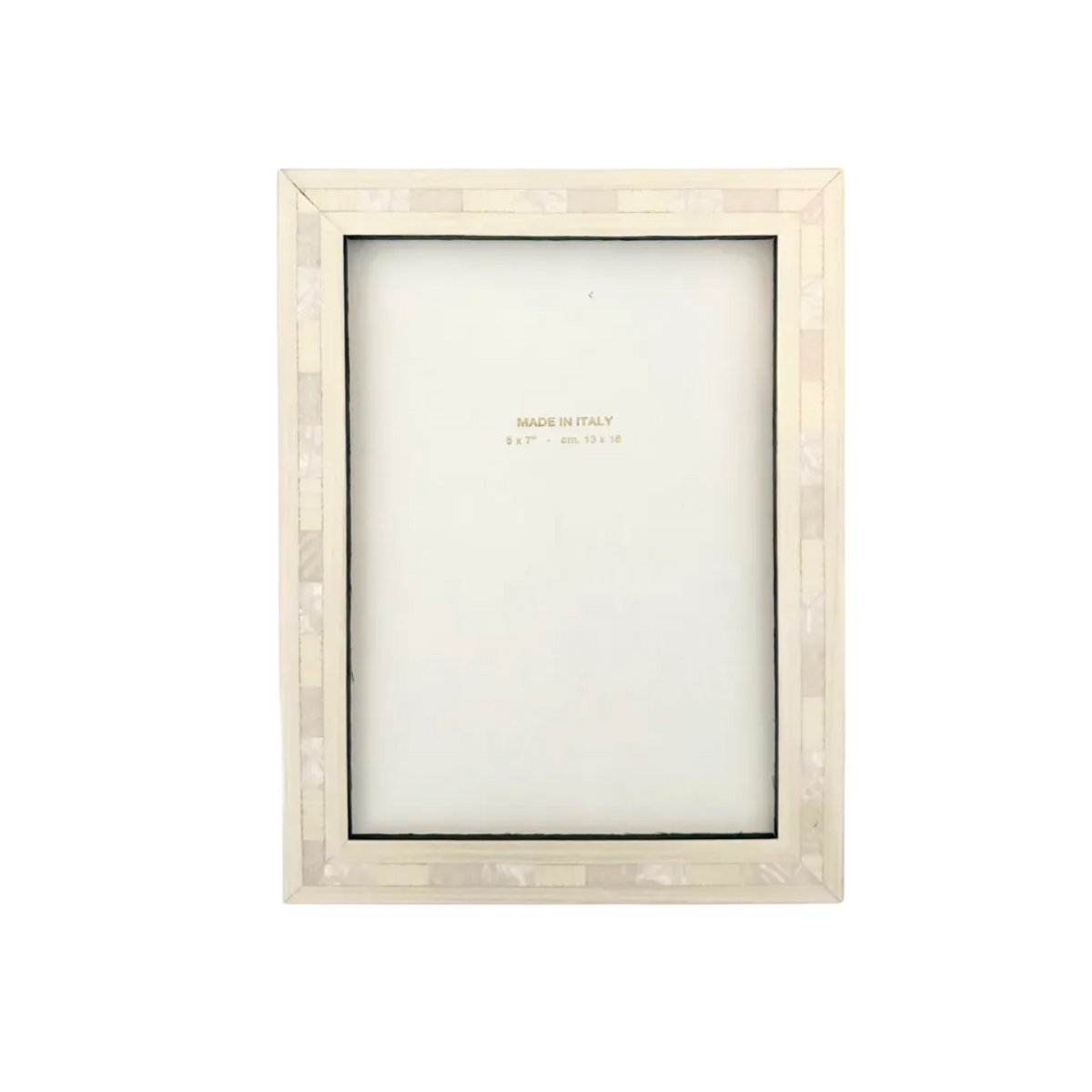 Bari Tulipwood Picture Frame in Pearl by Natalini Frames — 5" × 7"