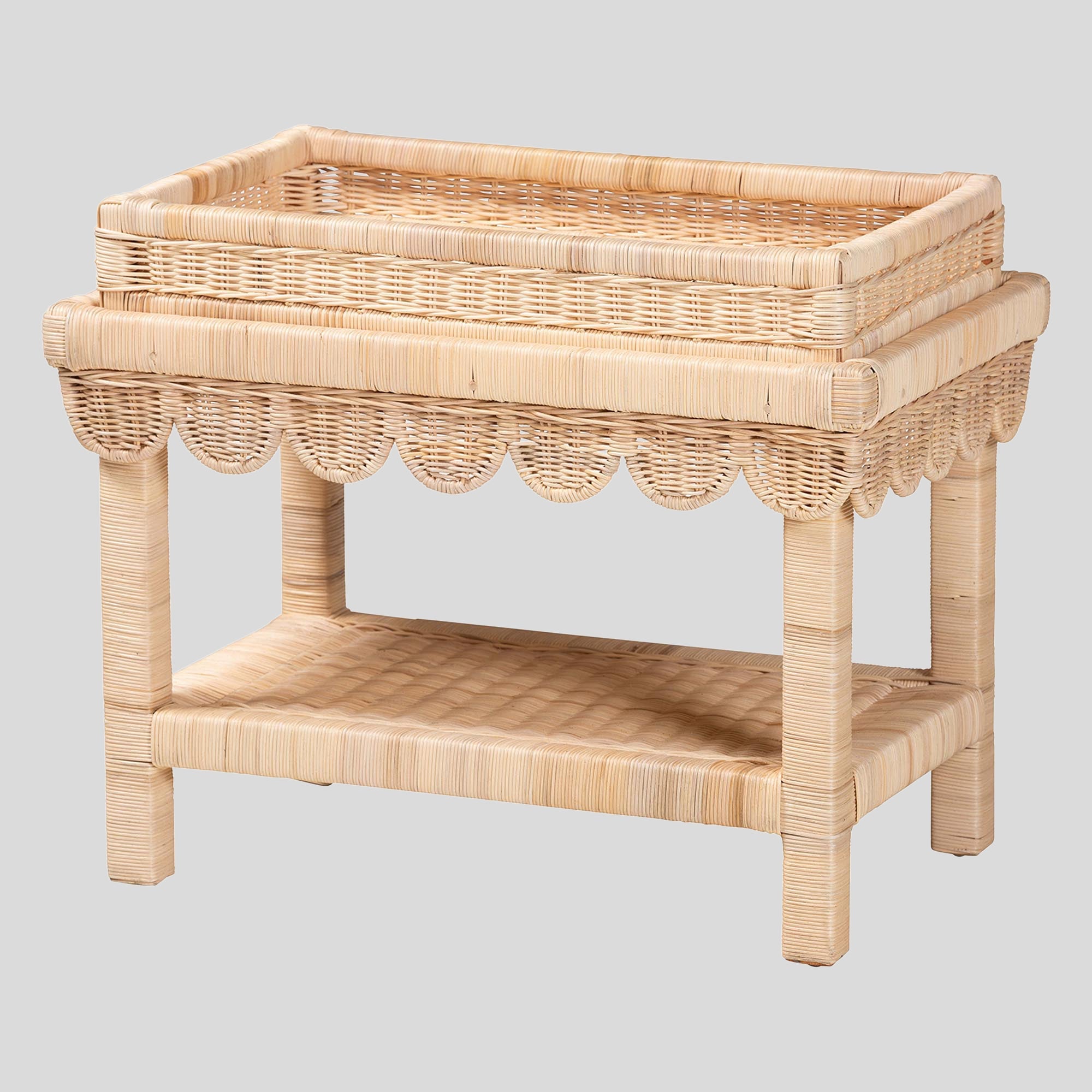 Zephyr Rattan End Table