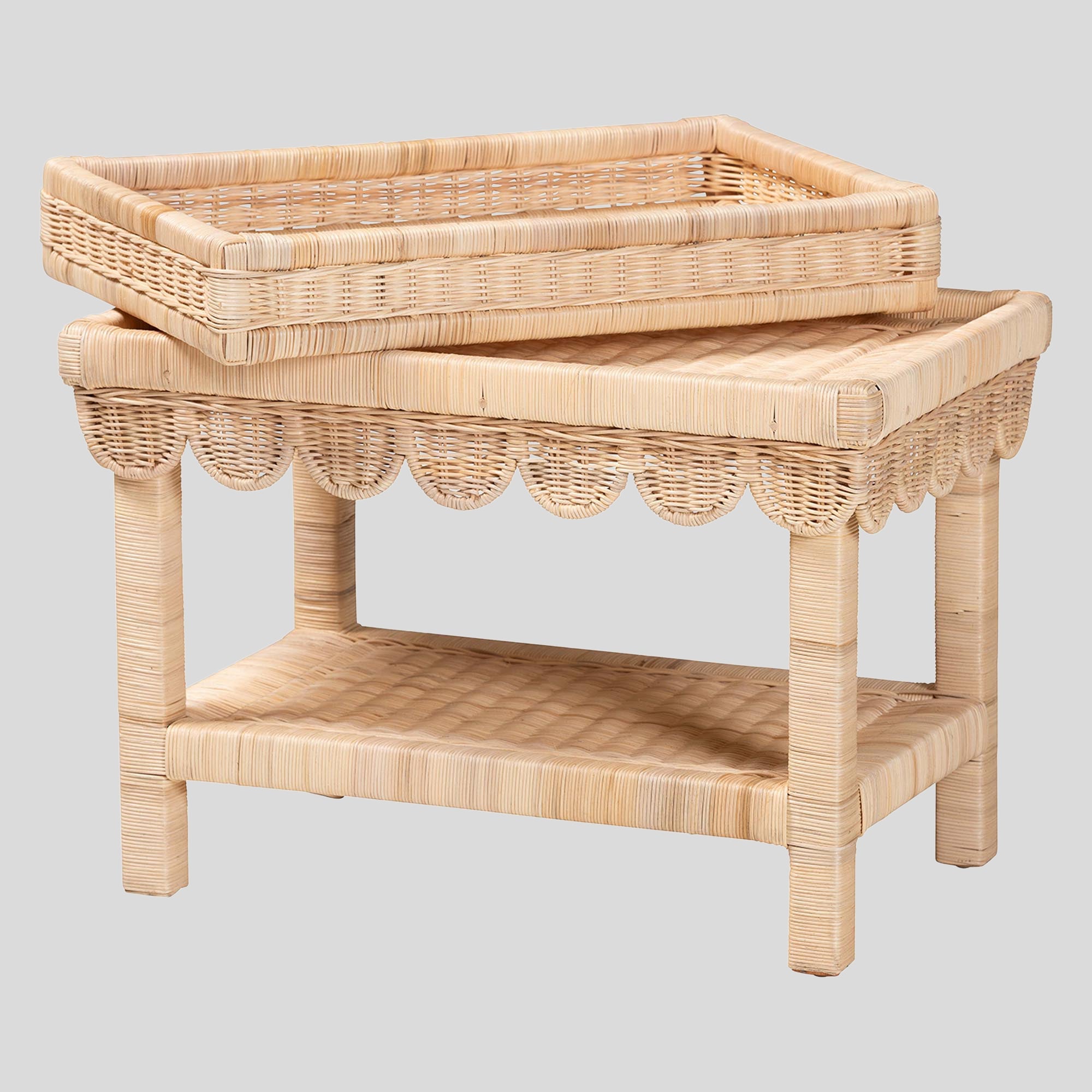 Zephyr Rattan End Table