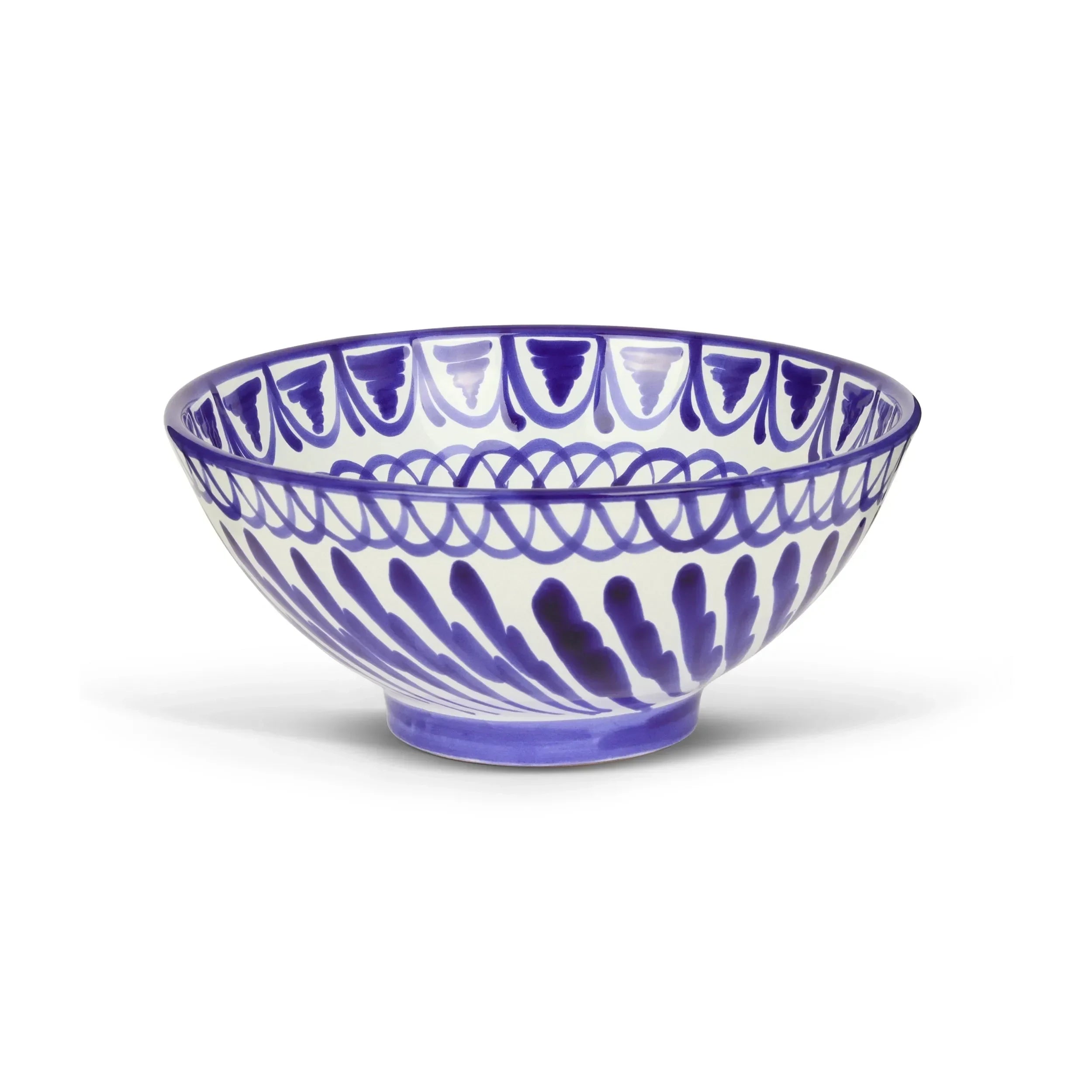 Medium bowl with hand painted designs - The Mayfair Hall