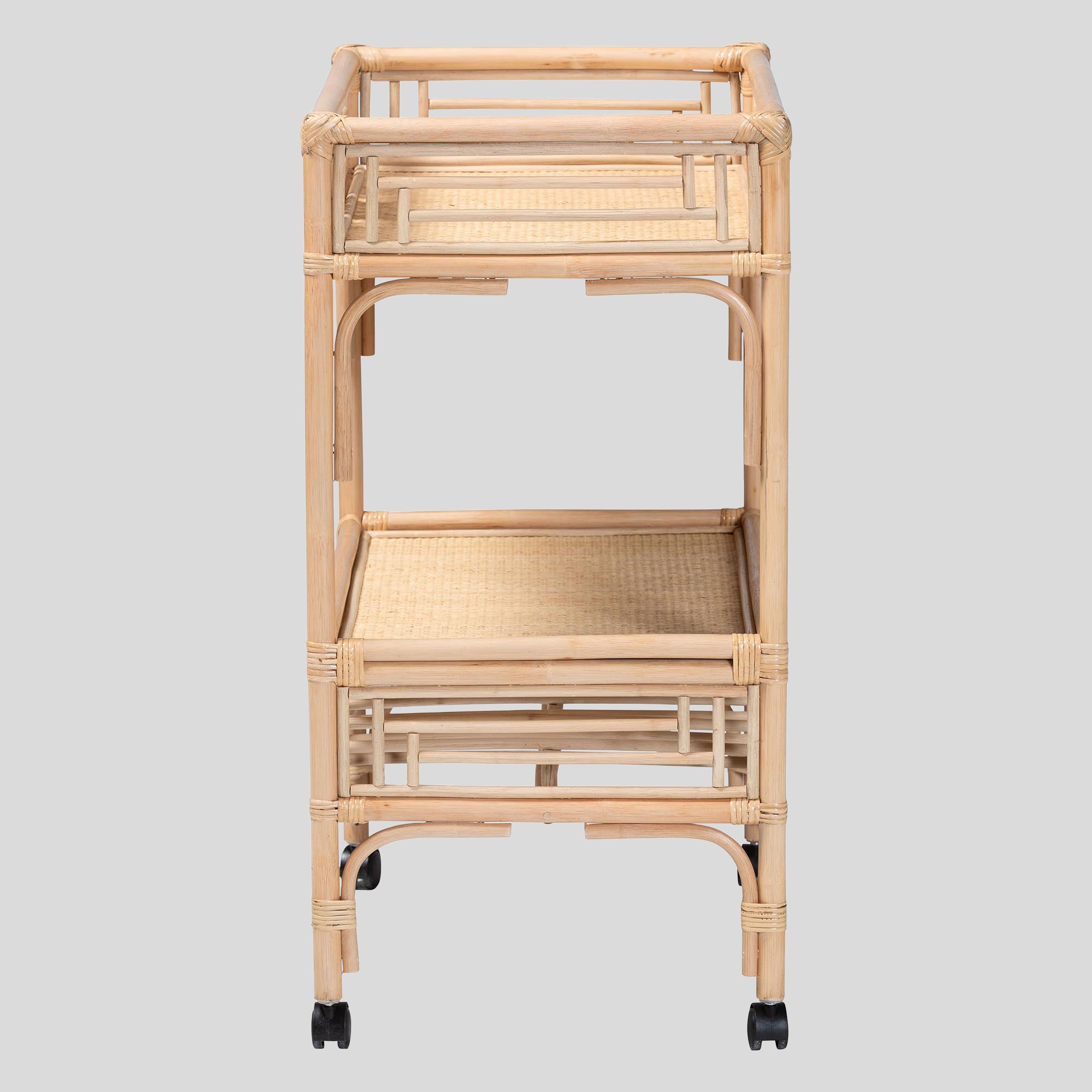 Vesper Rattan Wine Cart