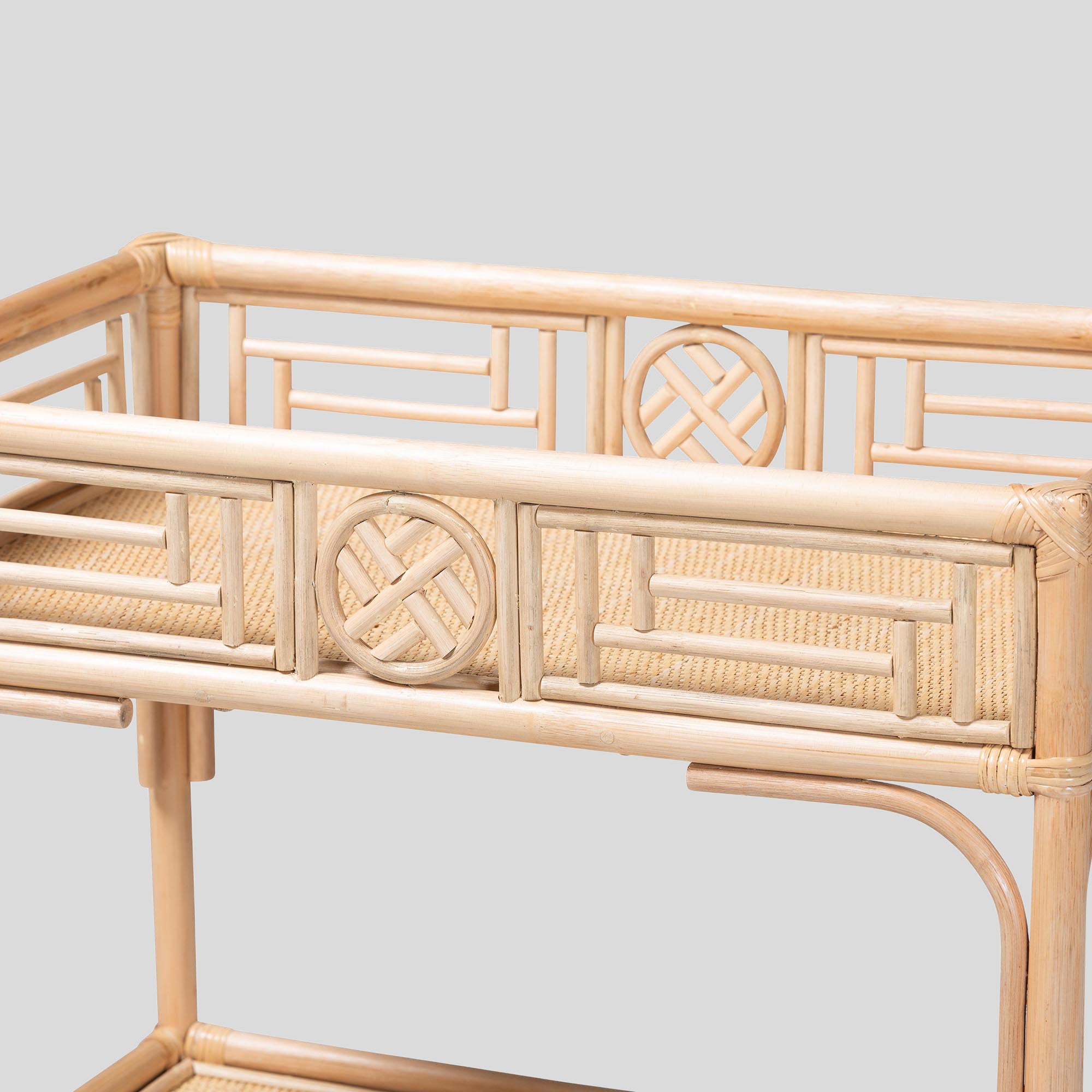 Vesper Rattan Wine Cart