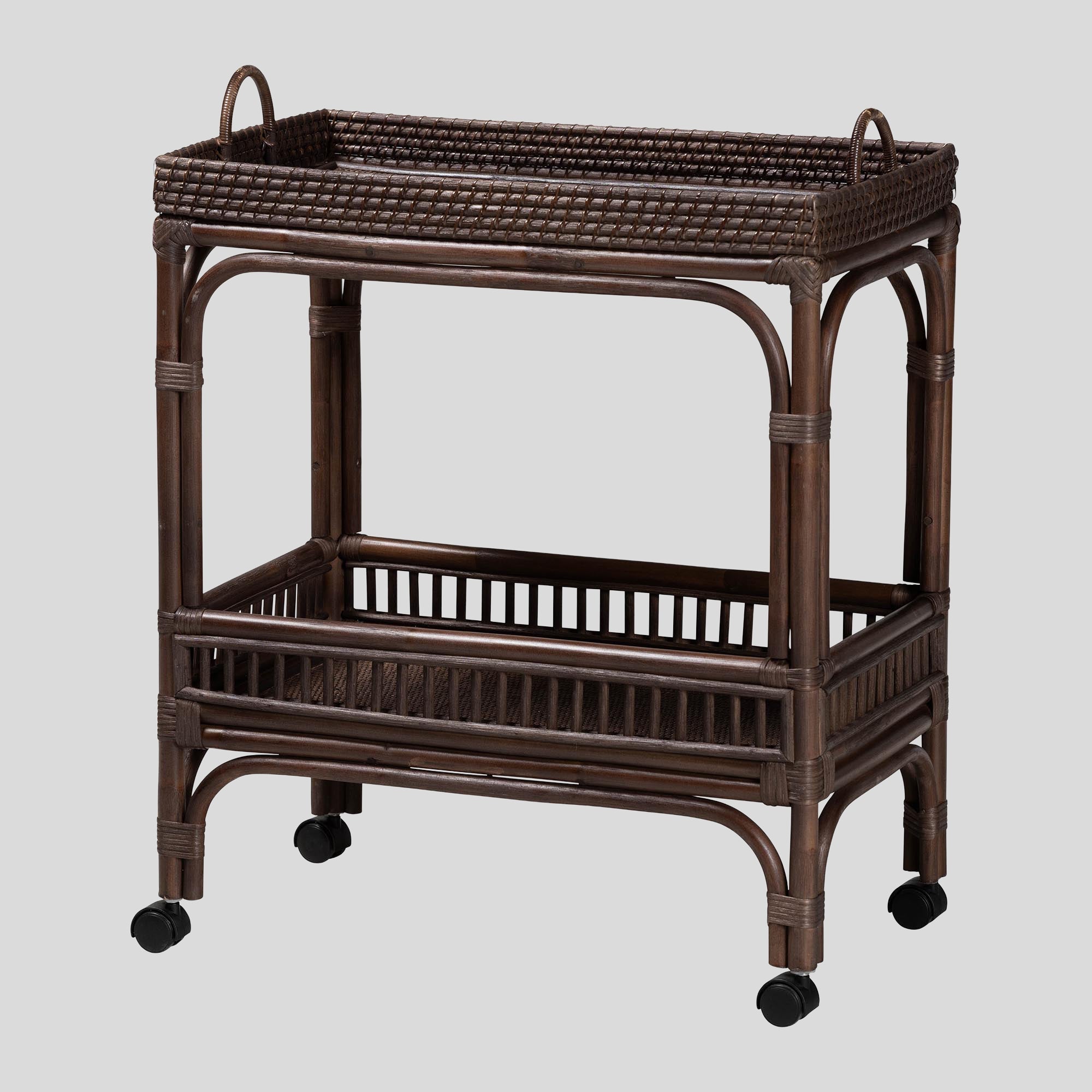 Renato Rattan Wine Cart