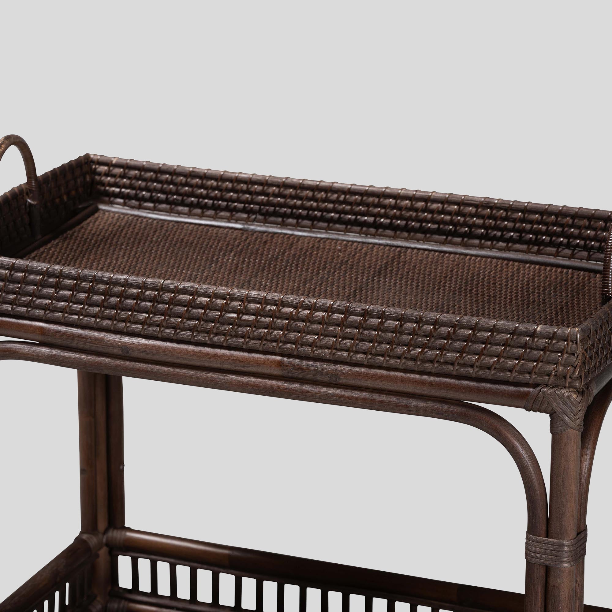 Renato Rattan Wine Cart