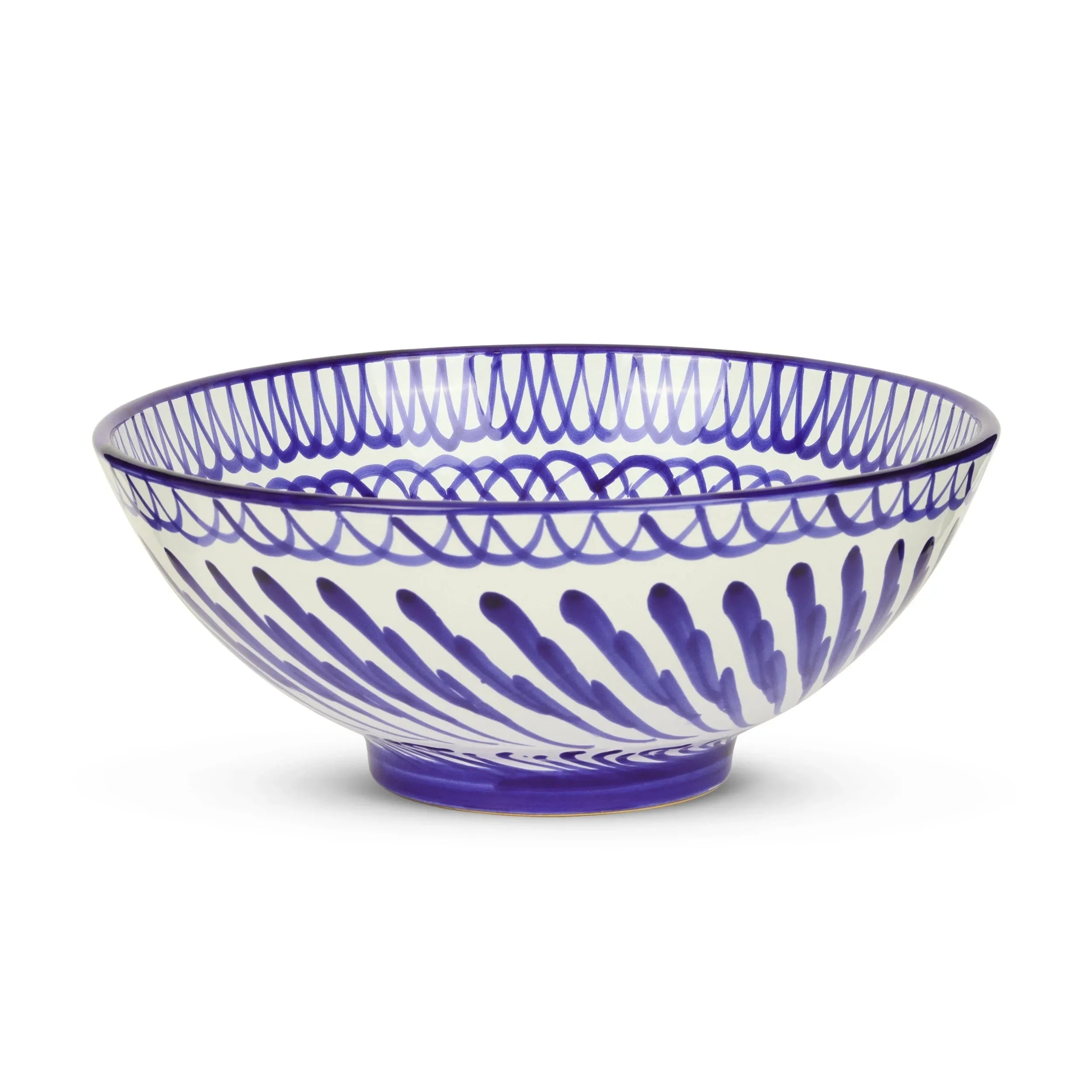 Large bowl with hand painted designs - The Mayfair Hall