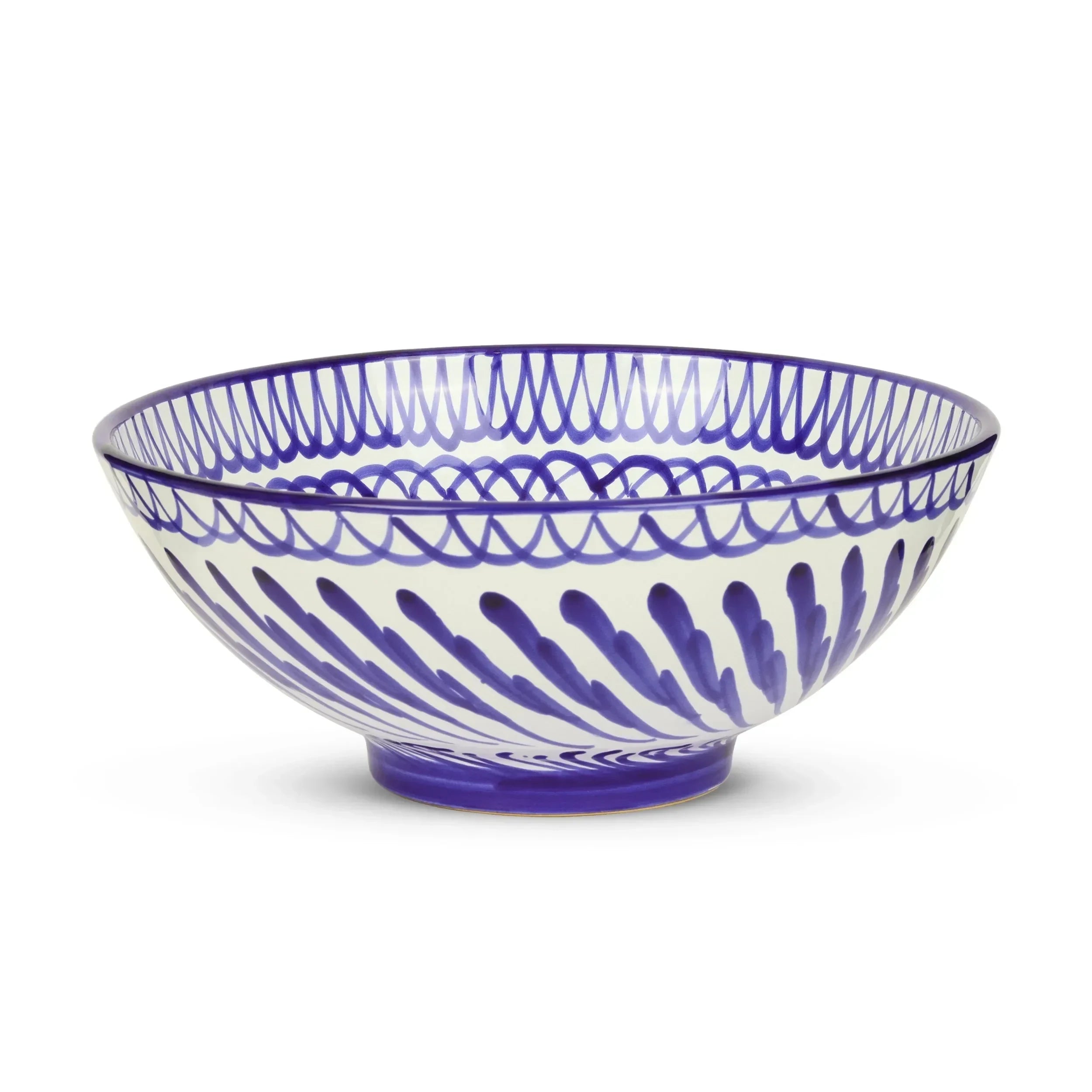 Large bowl with hand painted designs - The Mayfair Hall
