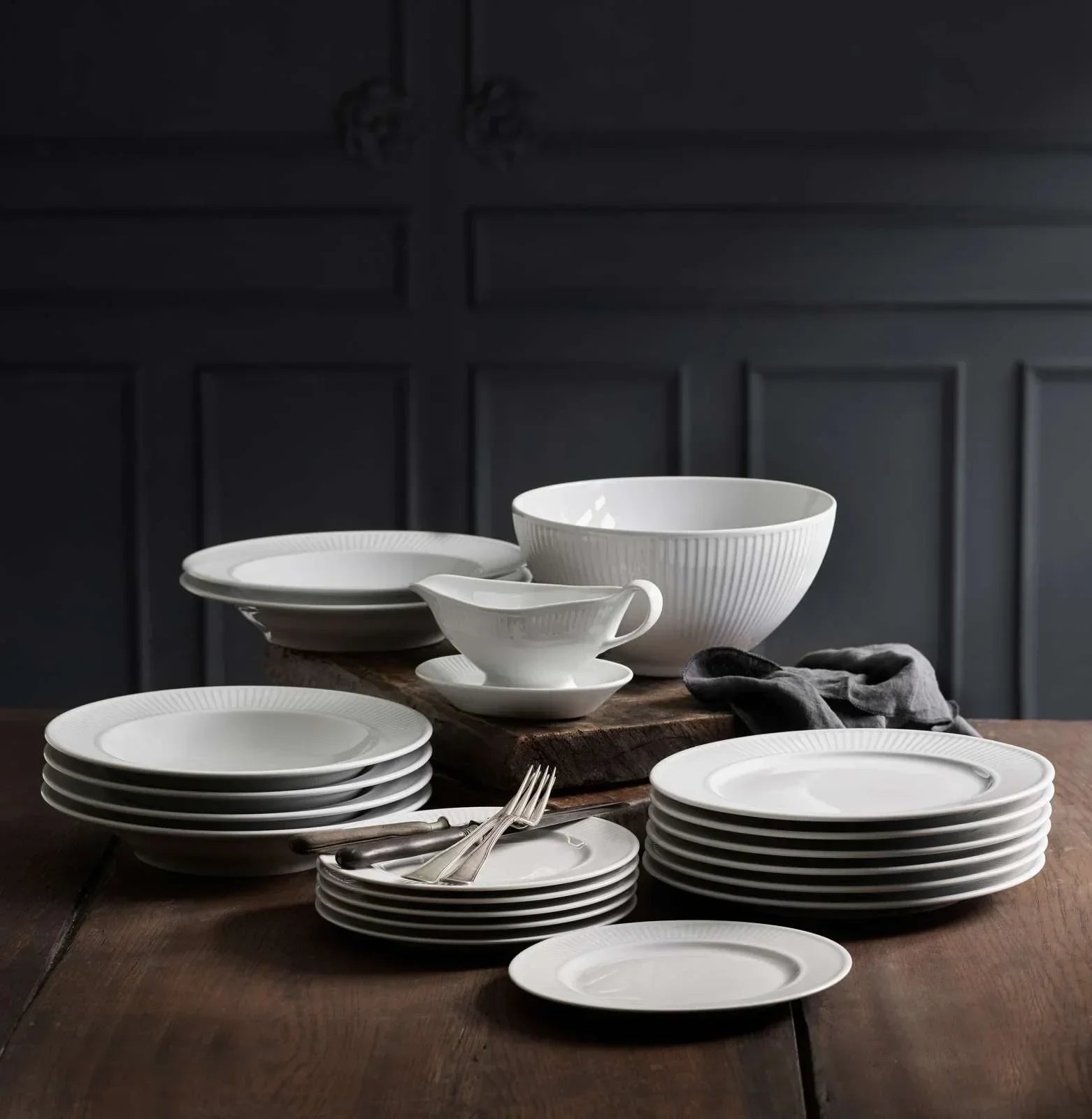 Plisse Soup Plate, Set of 4 - The Mayfair Hall