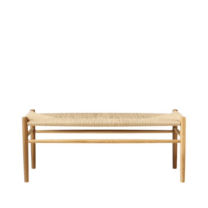 FDB Møbler J83B Bench, Nature Lacquered Oak
