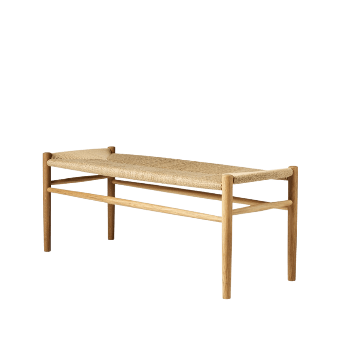FDB Møbler J83B Bench, Nature Lacquered Oak
