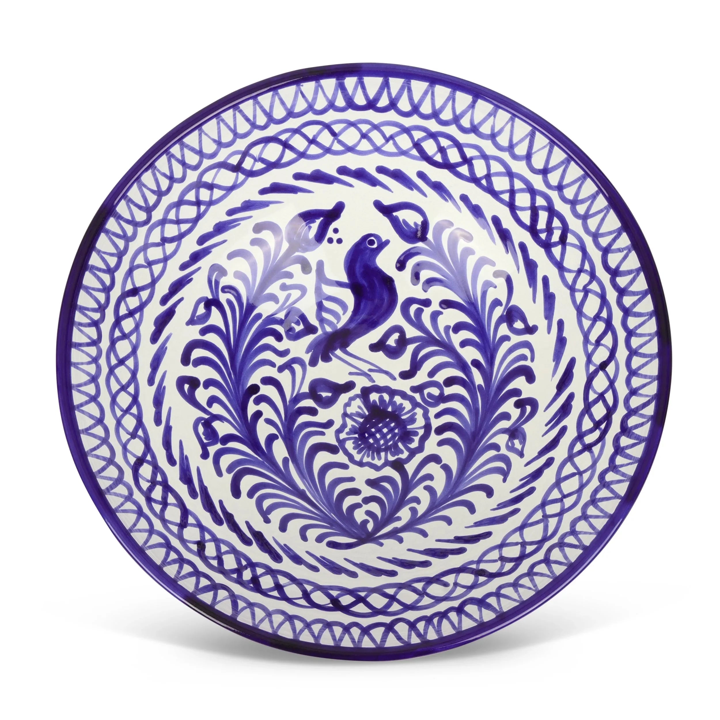 Large bowl with hand painted designs - The Mayfair Hall