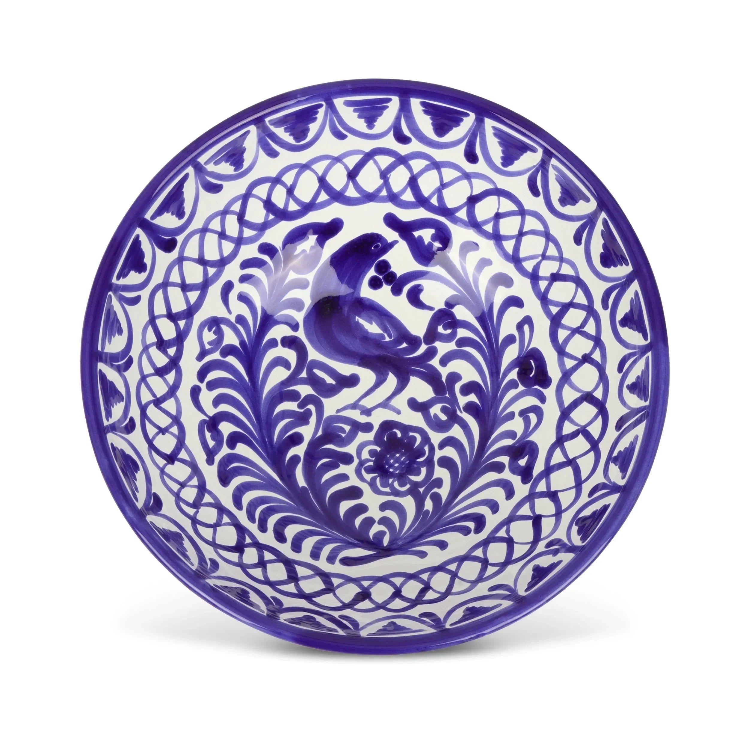 Medium bowl with hand painted designs - The Mayfair Hall