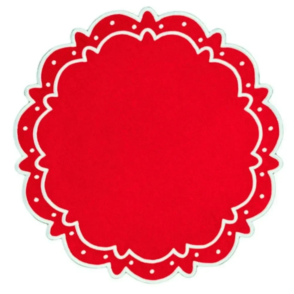 Ava Placemat - Red (Set of 4) - The Mayfair Hall