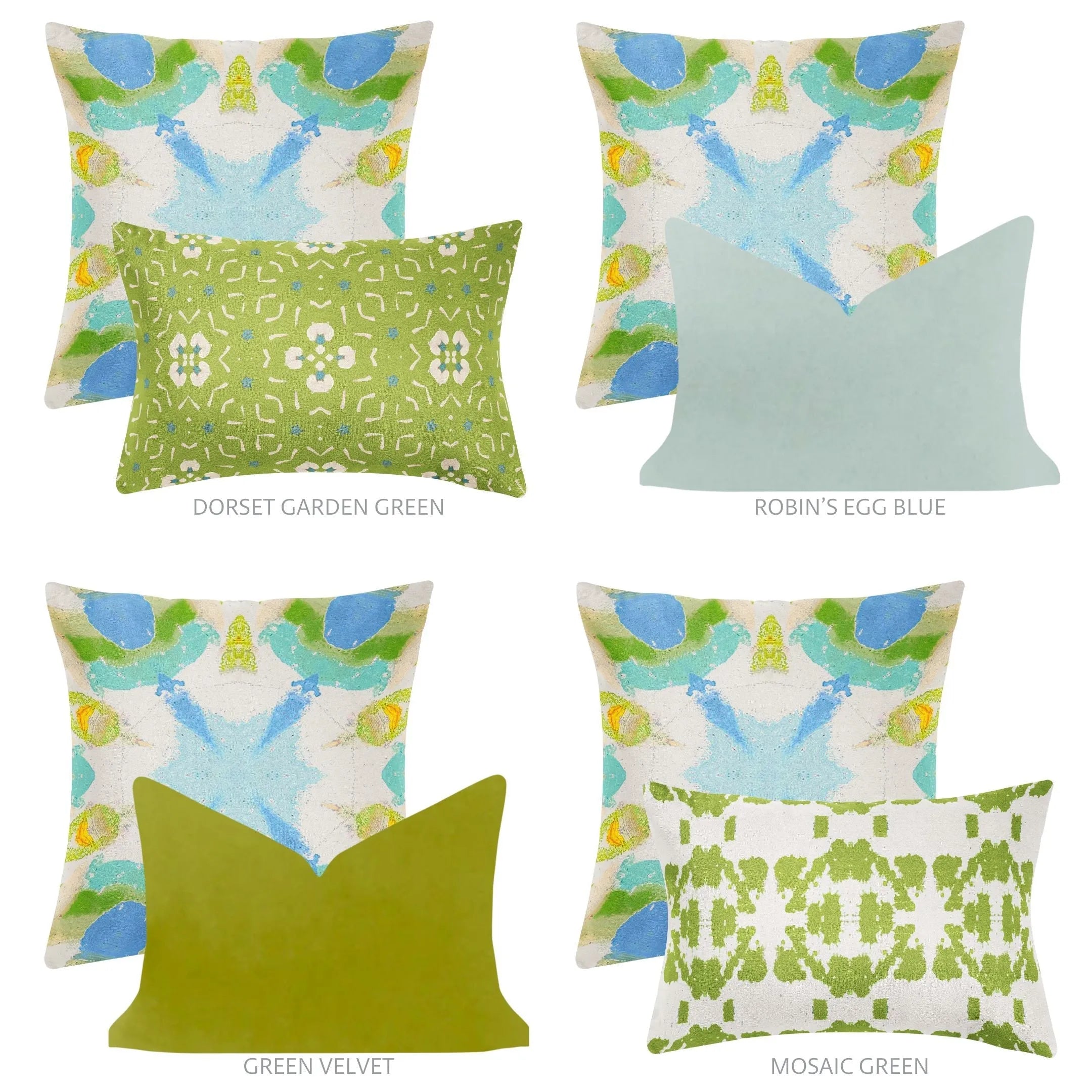 Hyacinth Azul 22x22 Pillow
