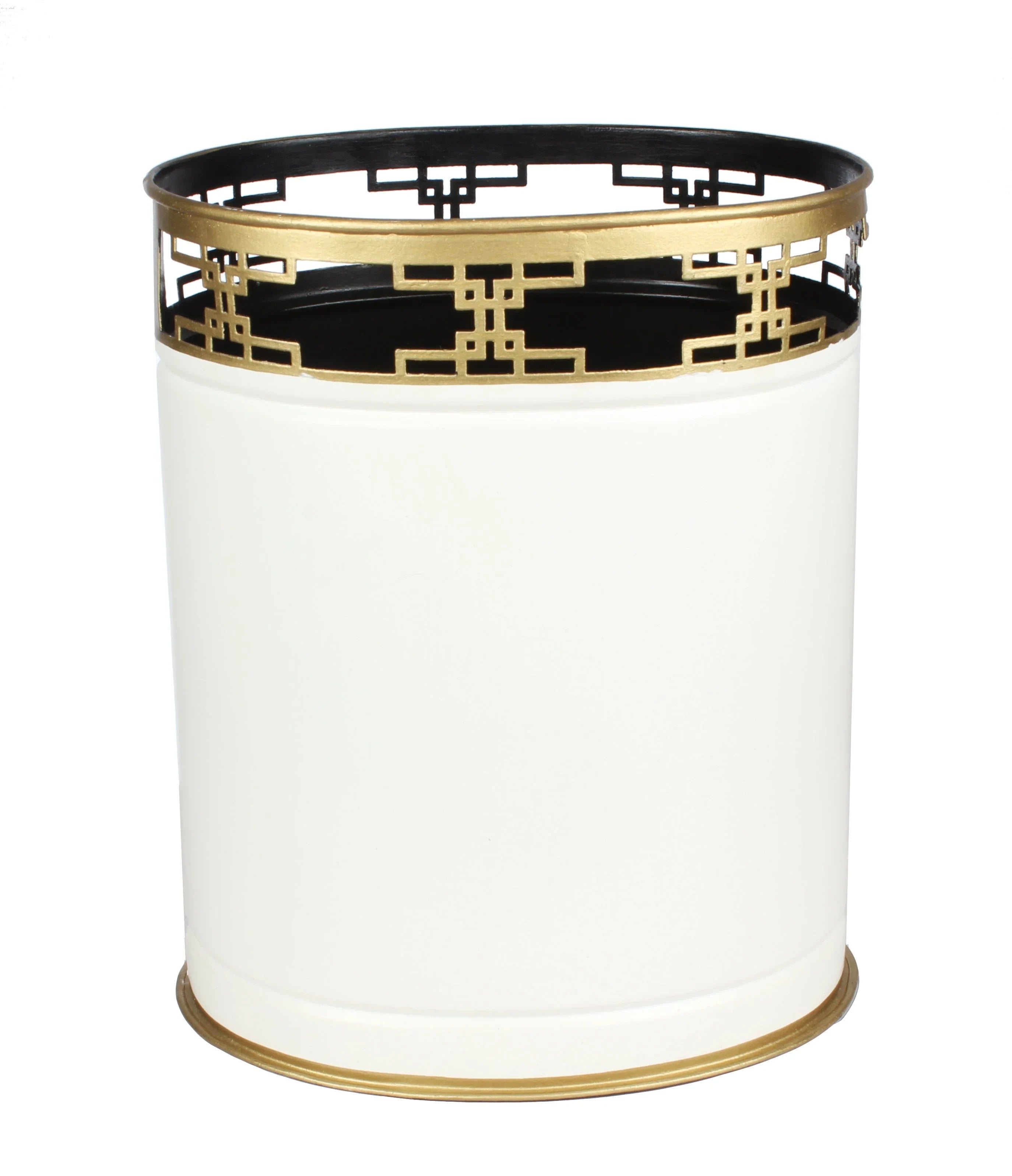IVORY Fretwork WASTEPAPER BASKET