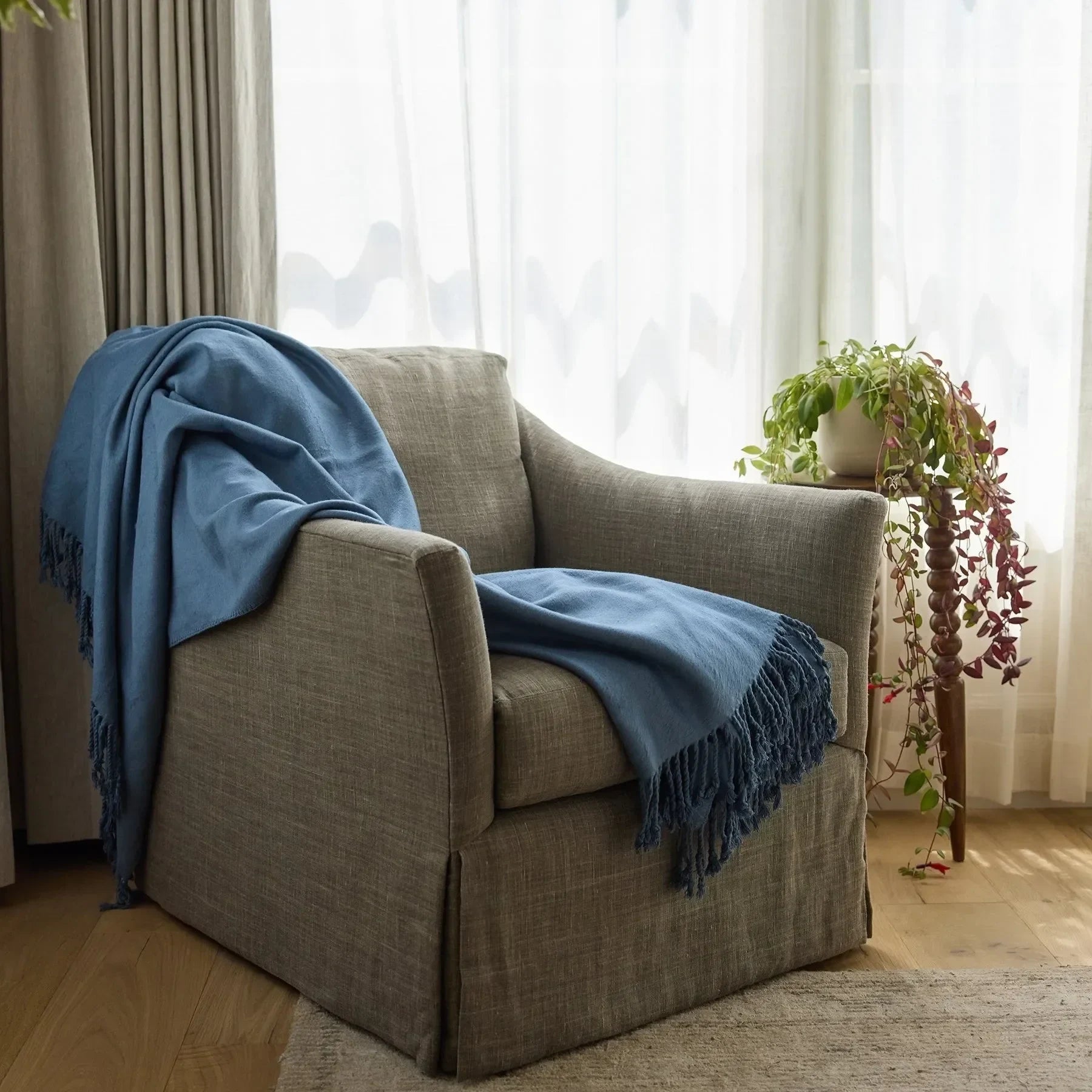 Bamboo Tassel Throw - The Mayfair Hall