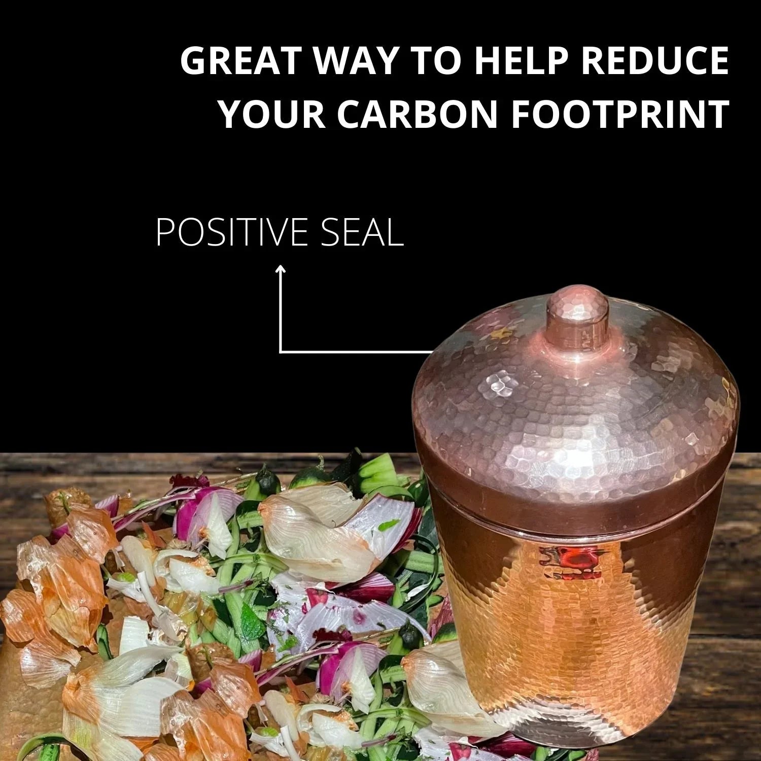 Copper Kitchen Compost Bin (Canisters) - The Mayfair Hall