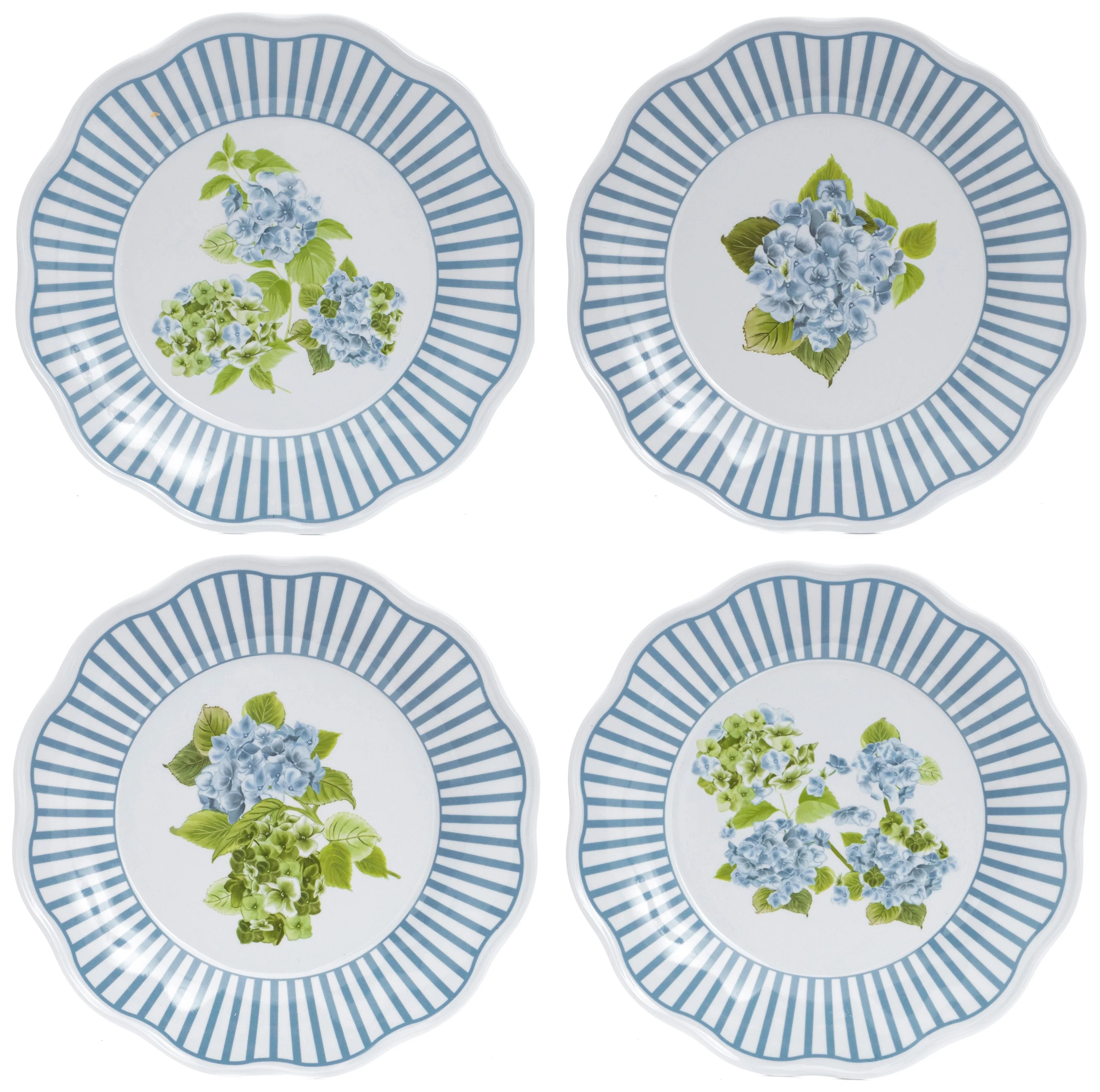 Blue Hydrangea Melamine Dinnerware Collection - The Mayfair Hall
