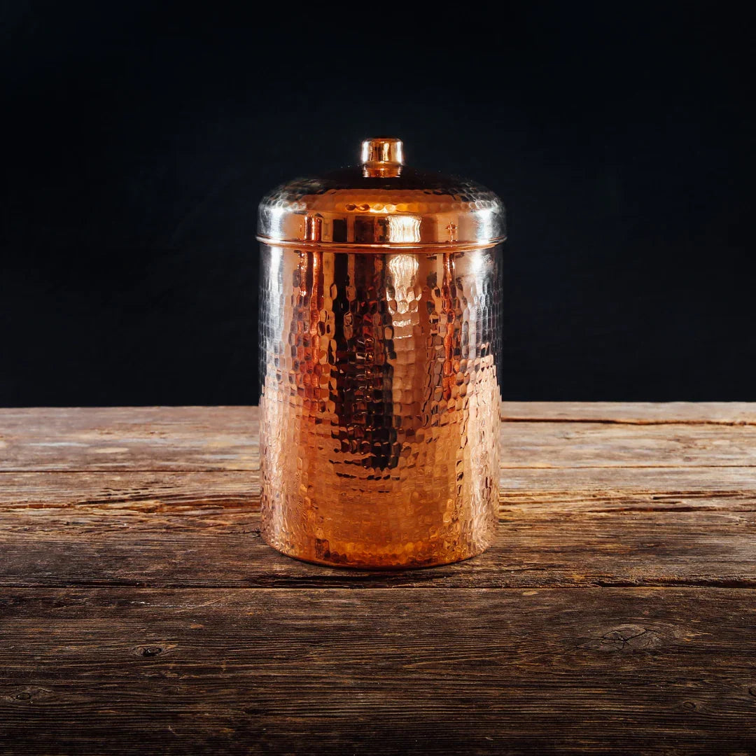Copper Kitchen Canisters - Large Set, 2 Pieces - The Mayfair Hall
