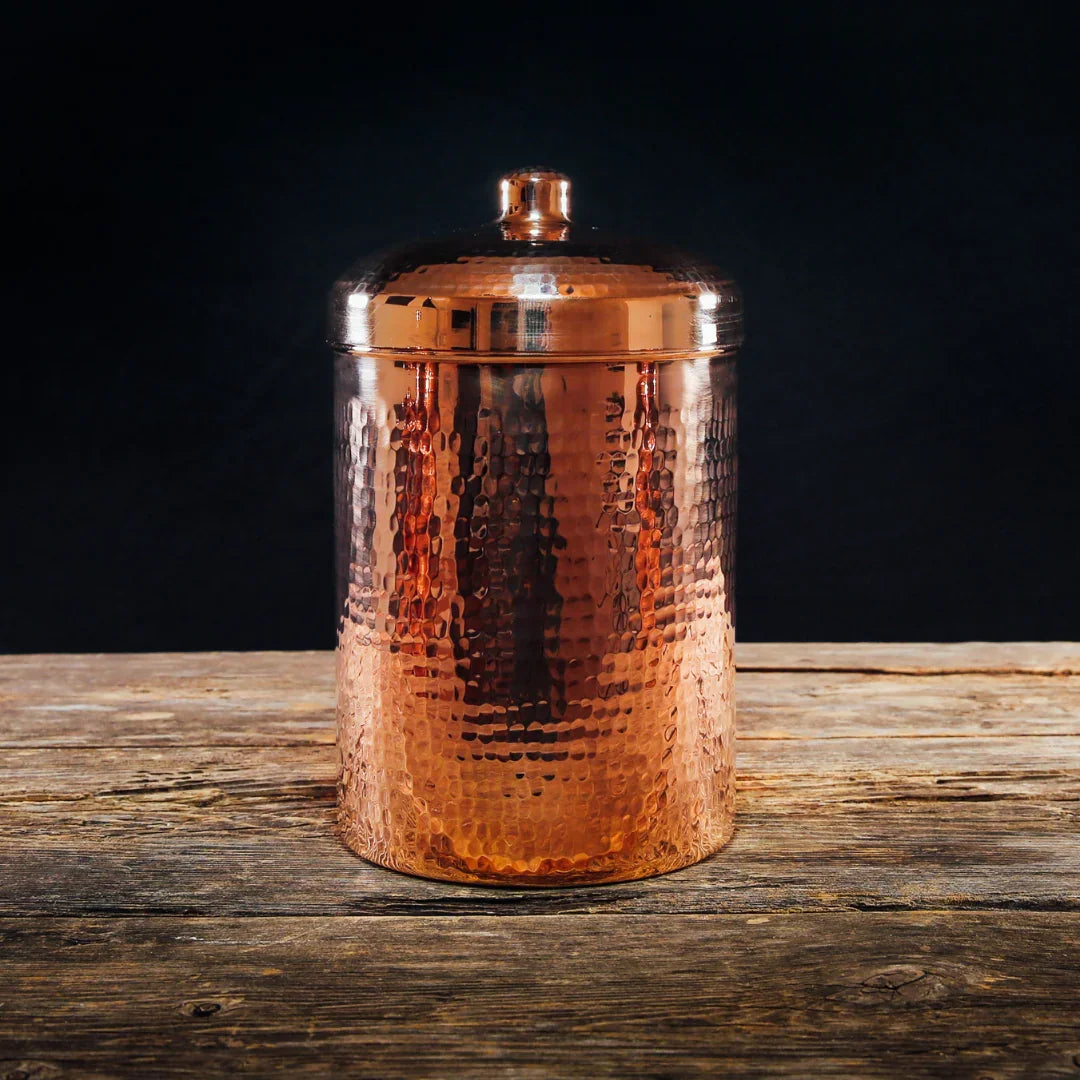 Copper Kitchen Canisters - Large Set, 2 Pieces - The Mayfair Hall