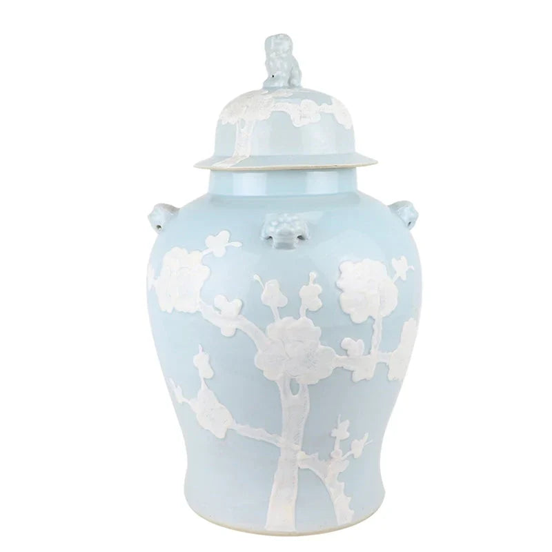 PASTEL PALE BLUE CHERRY BLOSSOM Jar