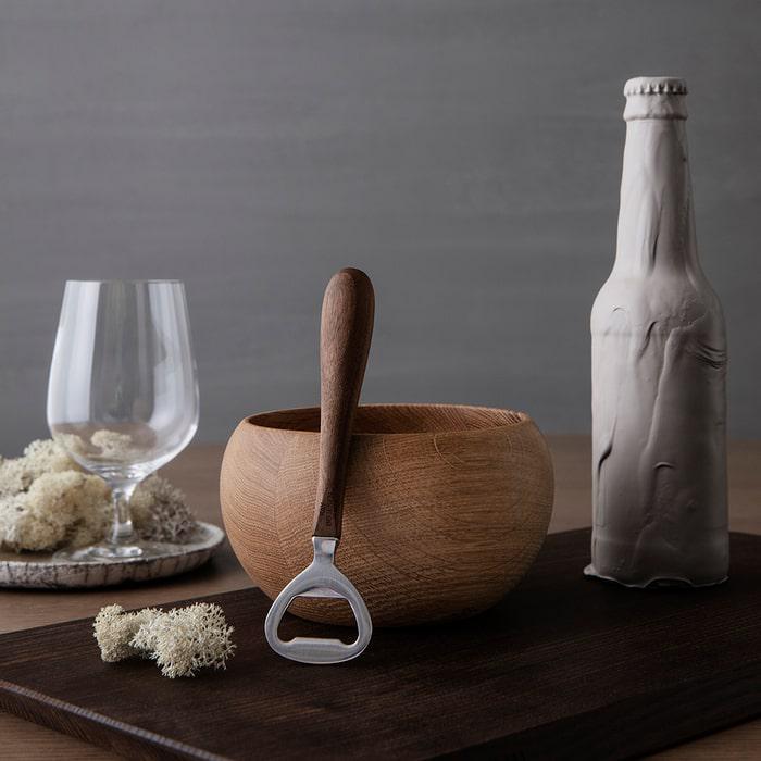 Kay Bojesen Menageri Bottle Opener, Walnut, W: 6.1"
