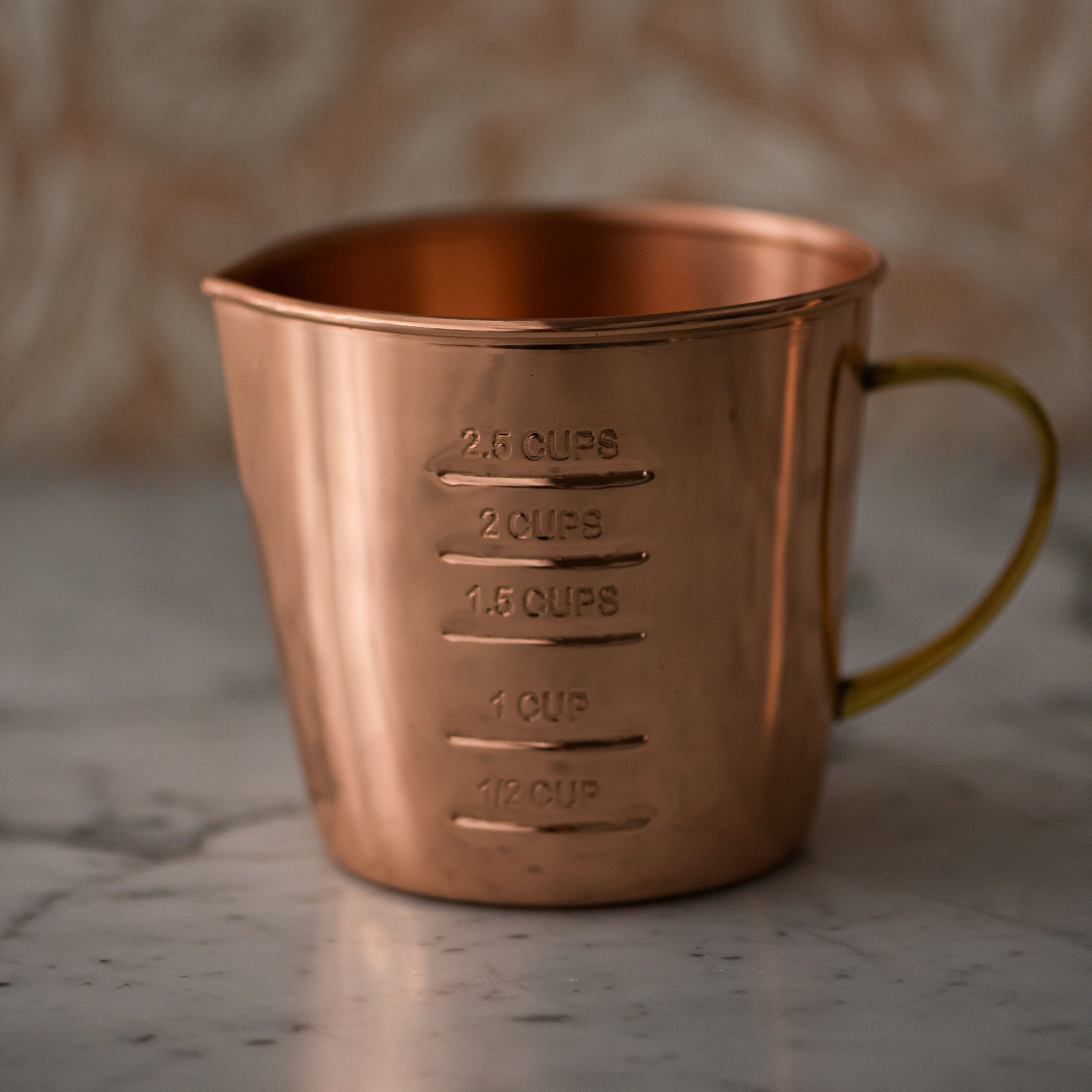 Copper Liquid Measuring Cup