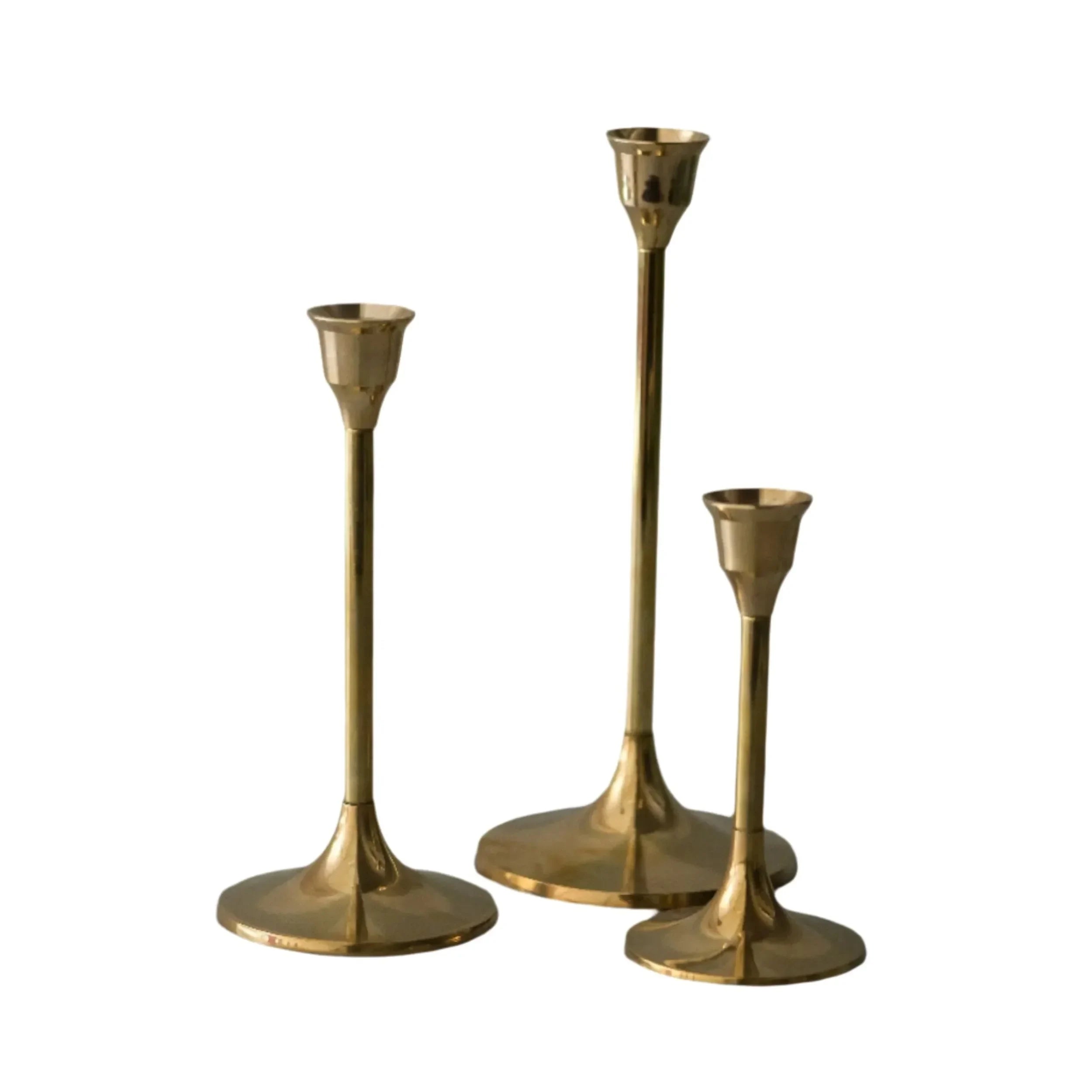 Brass Candle Holders - The Mayfair Hall