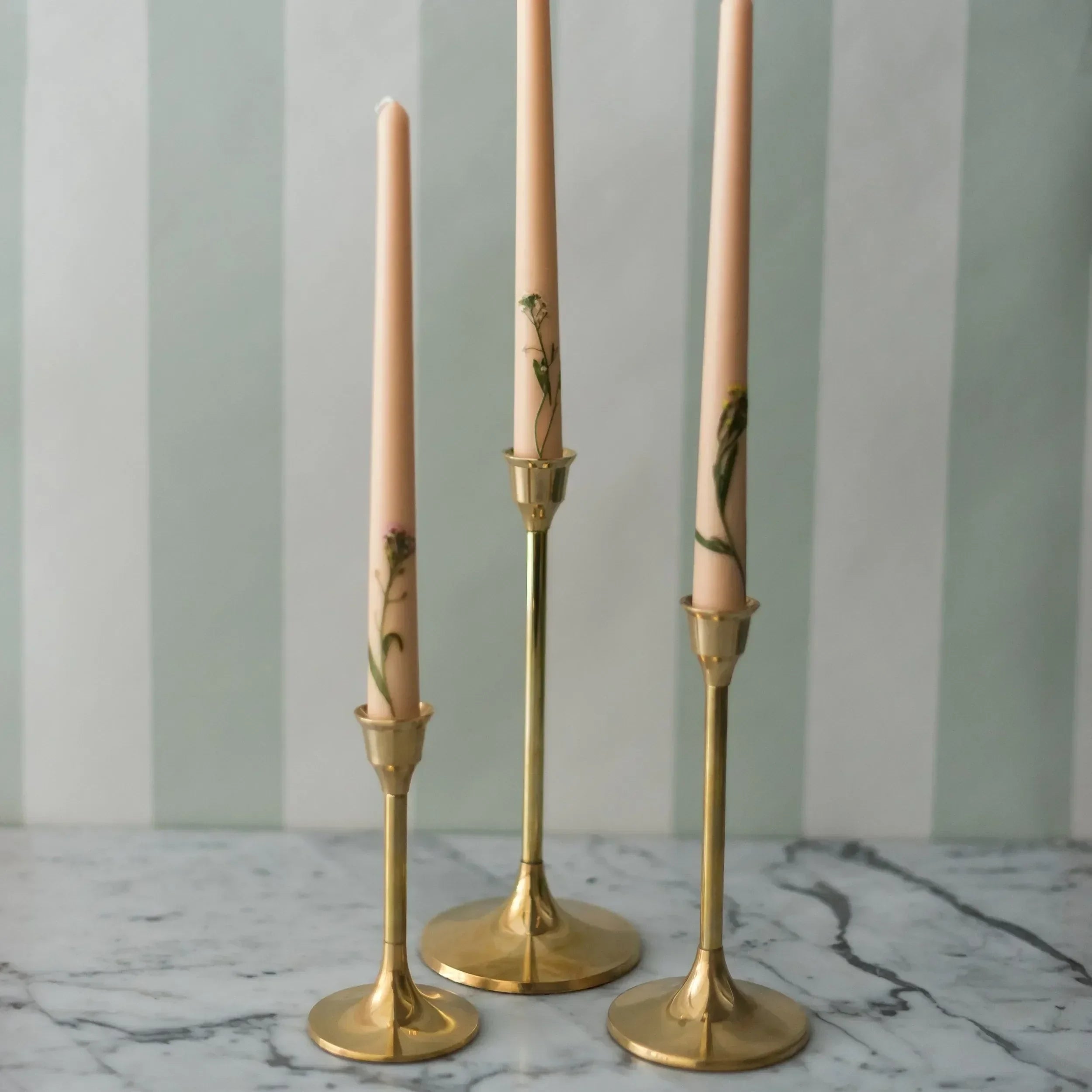 Brass Candle Holders - The Mayfair Hall