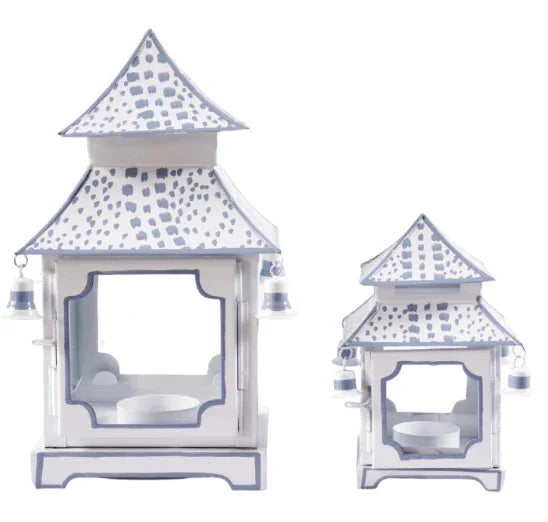 Pagoda Lantern in French Blue (4 Sizes) - The Mayfair Hall